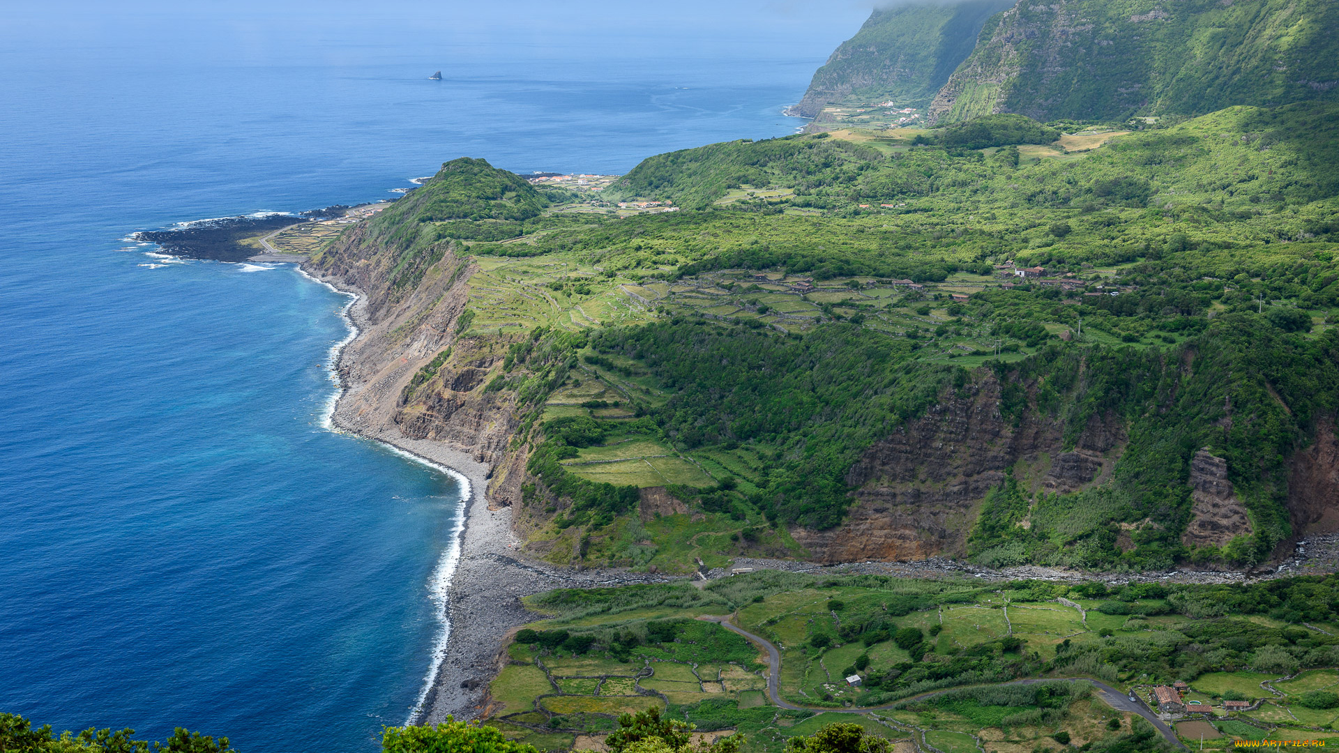 природа, побережье, простор