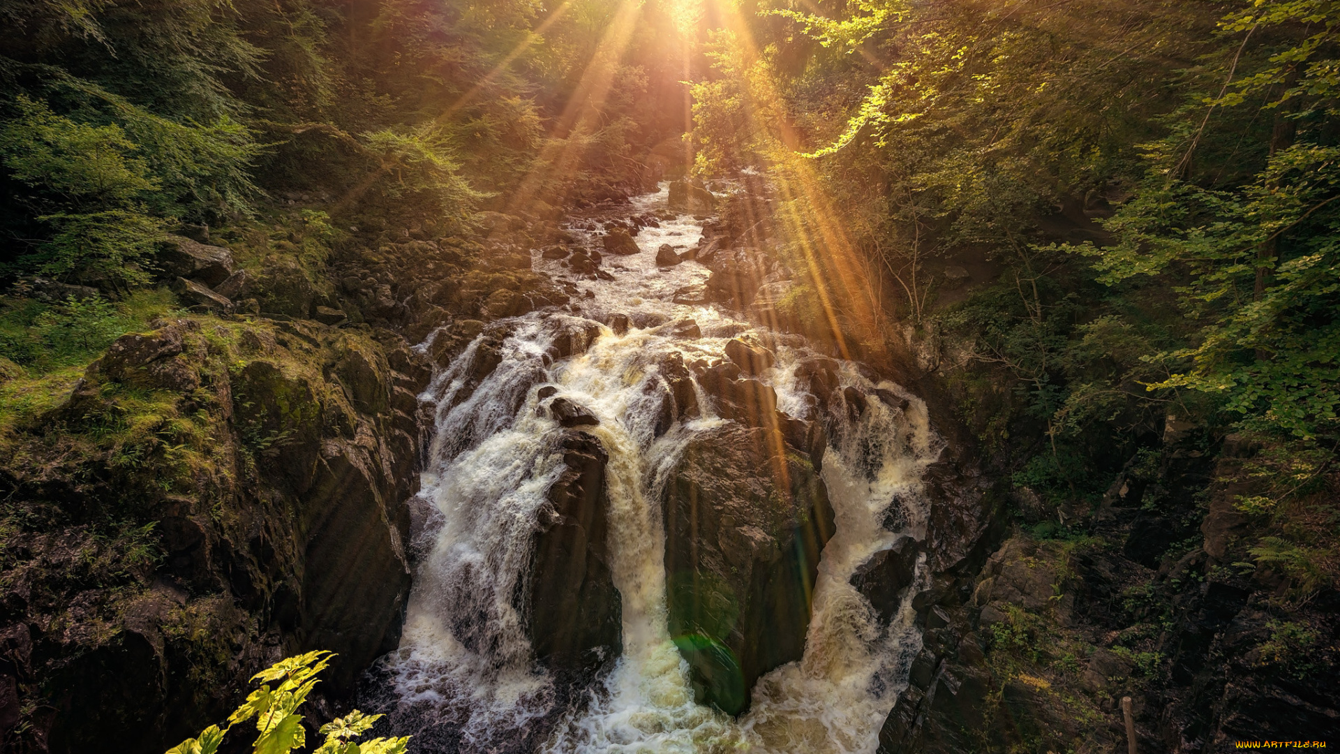 природа, водопады, простор