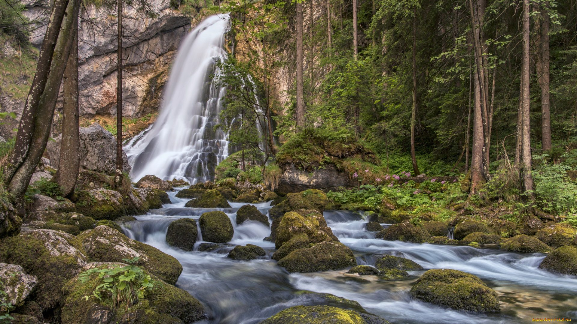 природа, водопады, простор