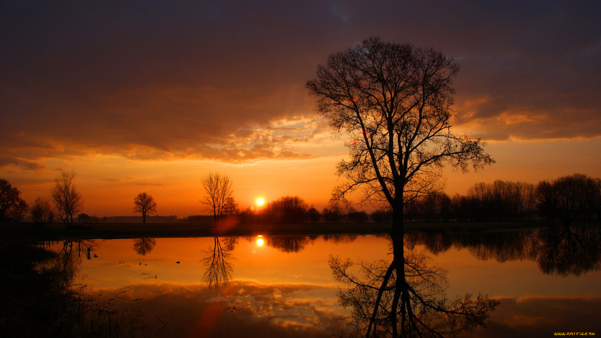 природа, восходы, закаты, простор