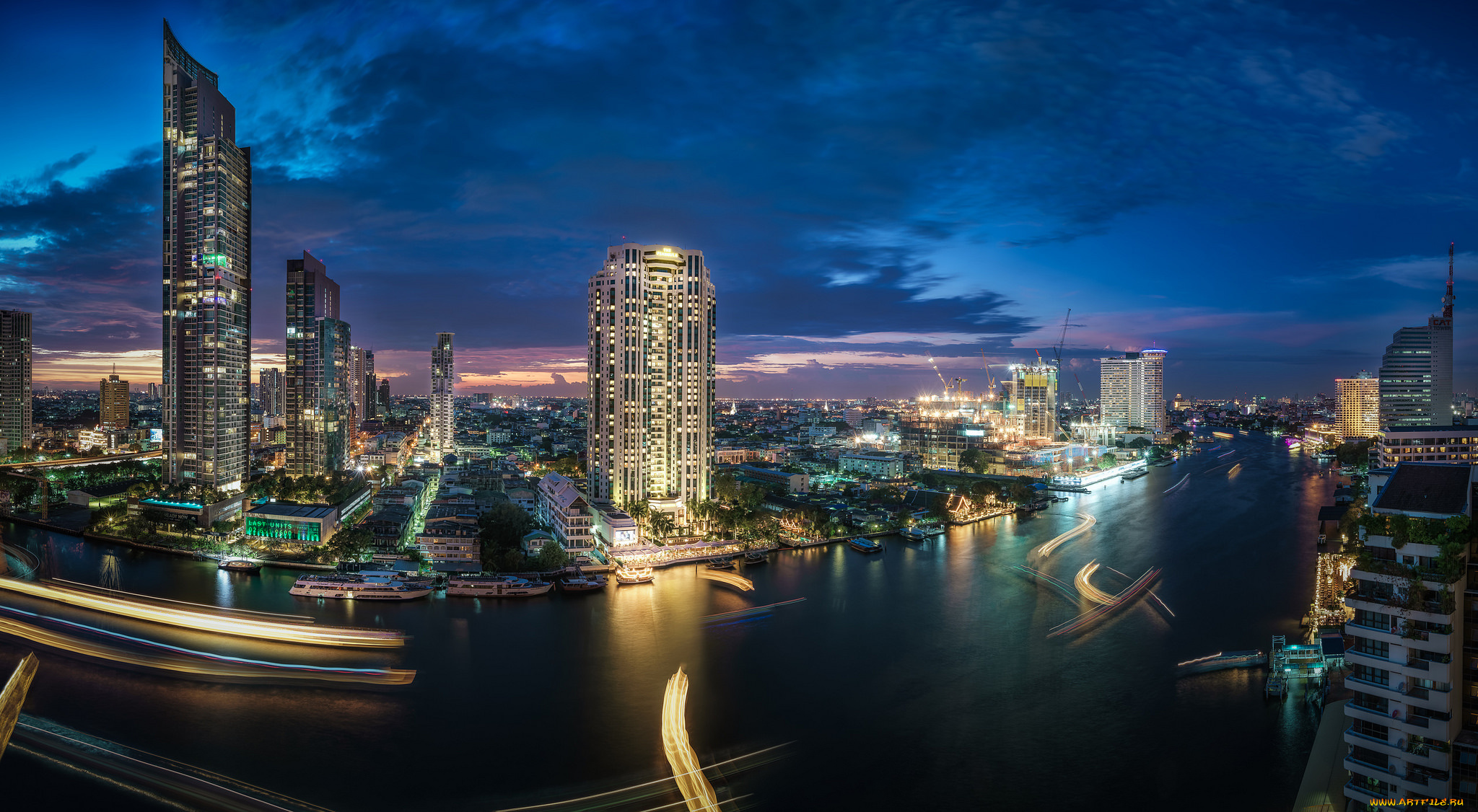 chao, phraya, river, города, бангкок, , таиланд, простор