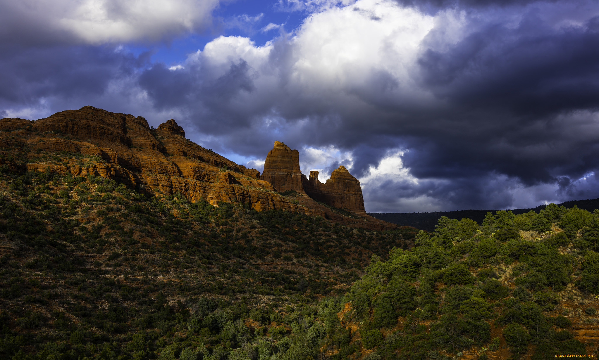 природа, горы, простор