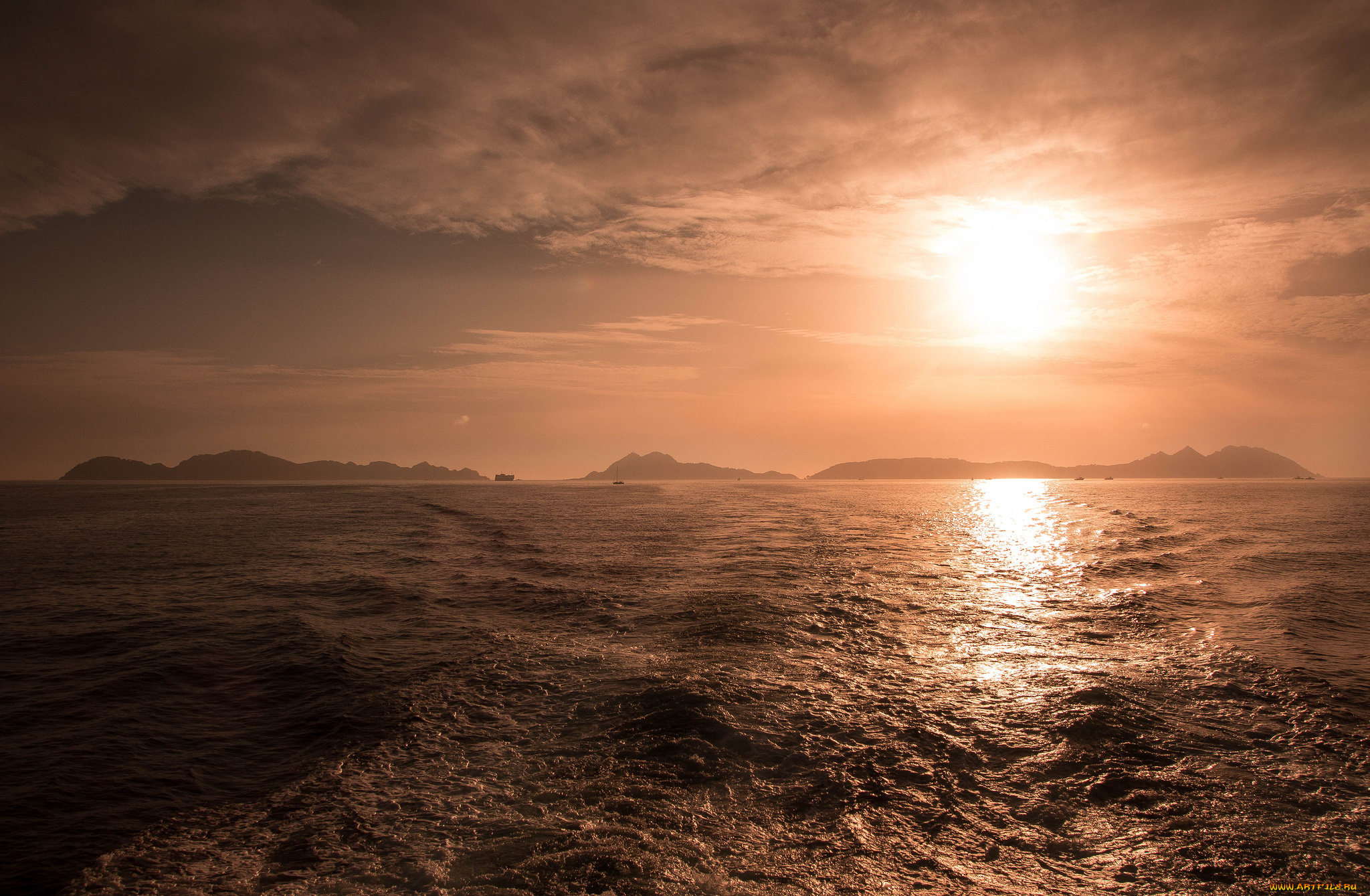 природа, моря, океаны, простор