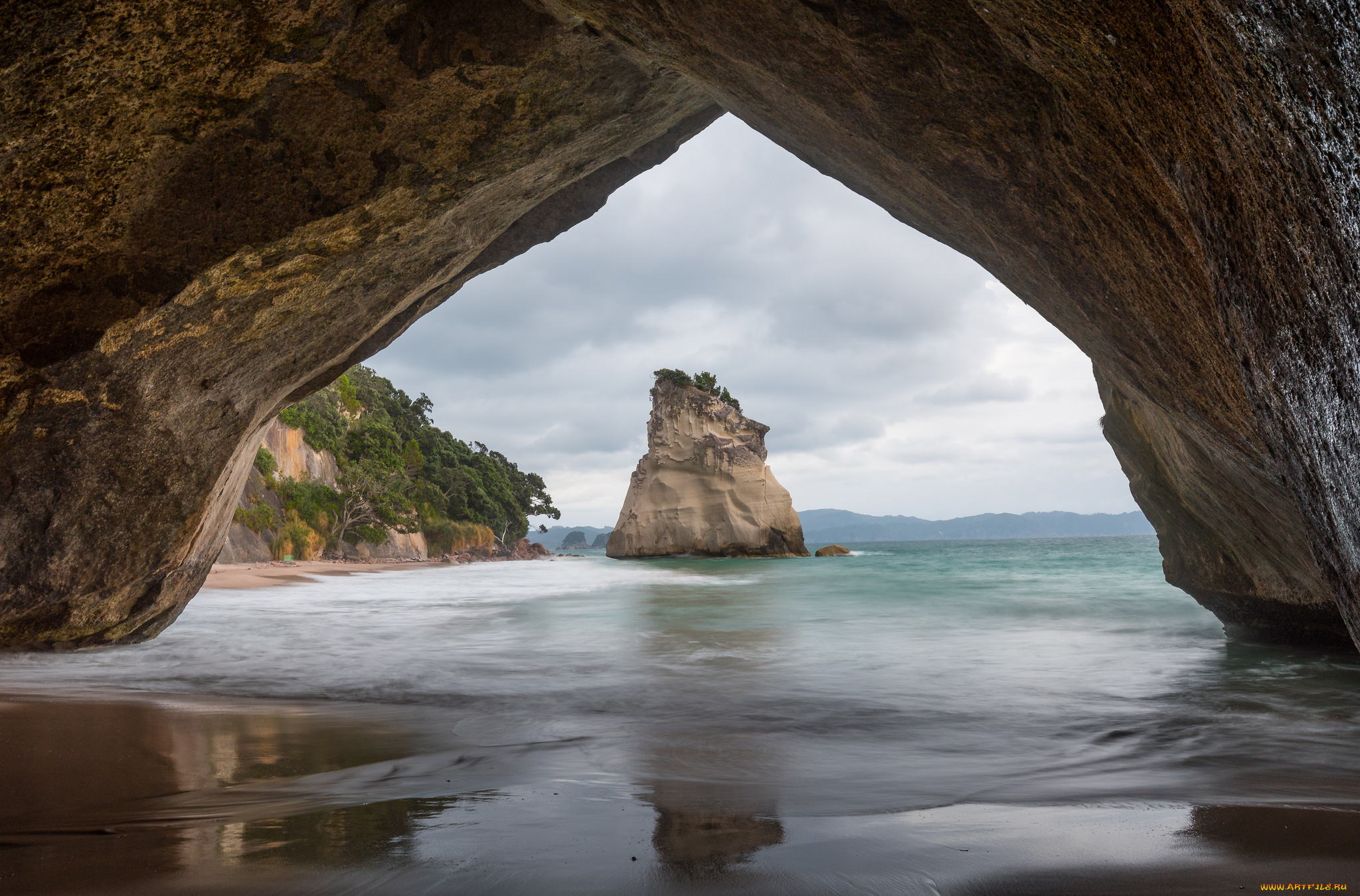 природа, побережье, простор