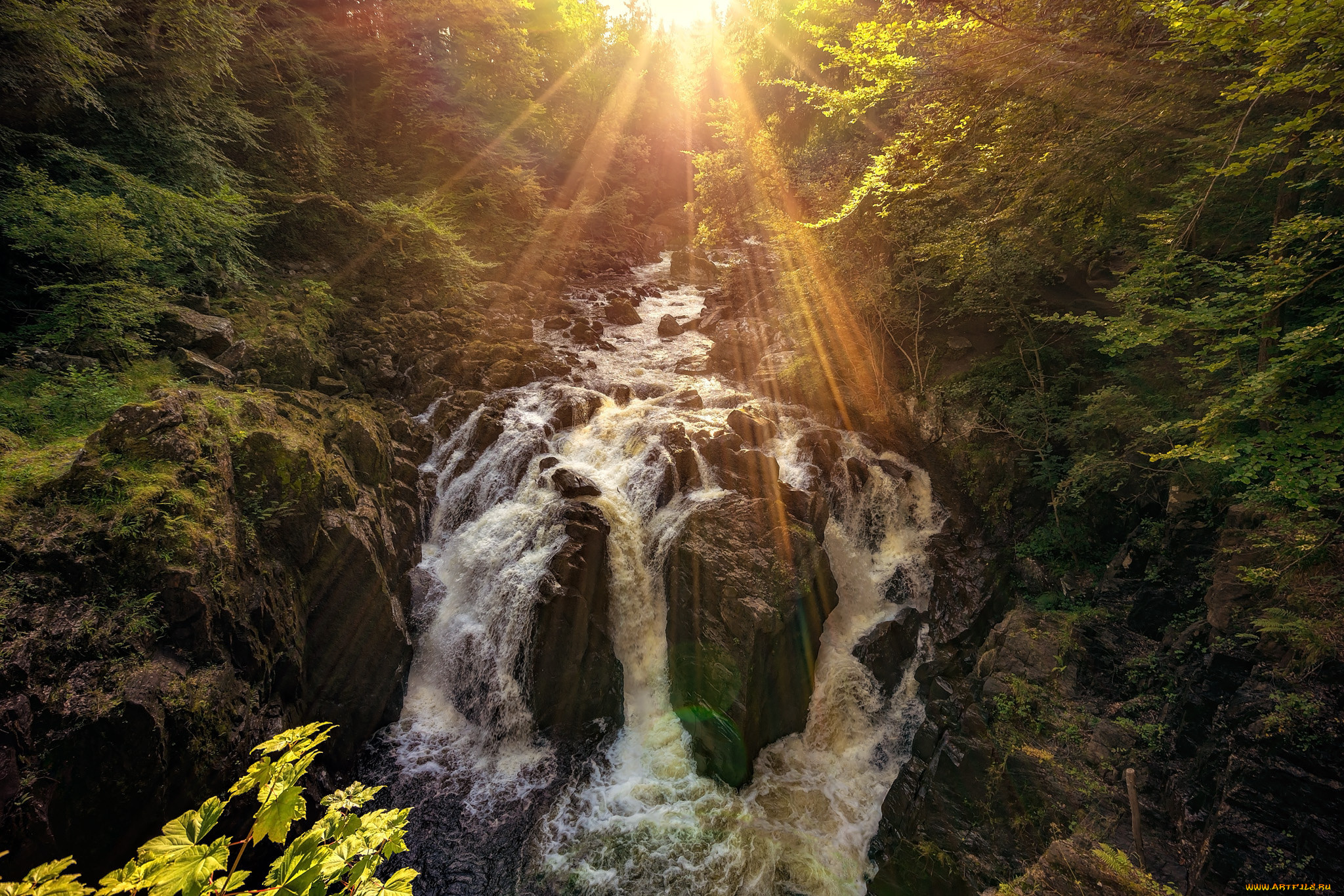 природа, водопады, простор