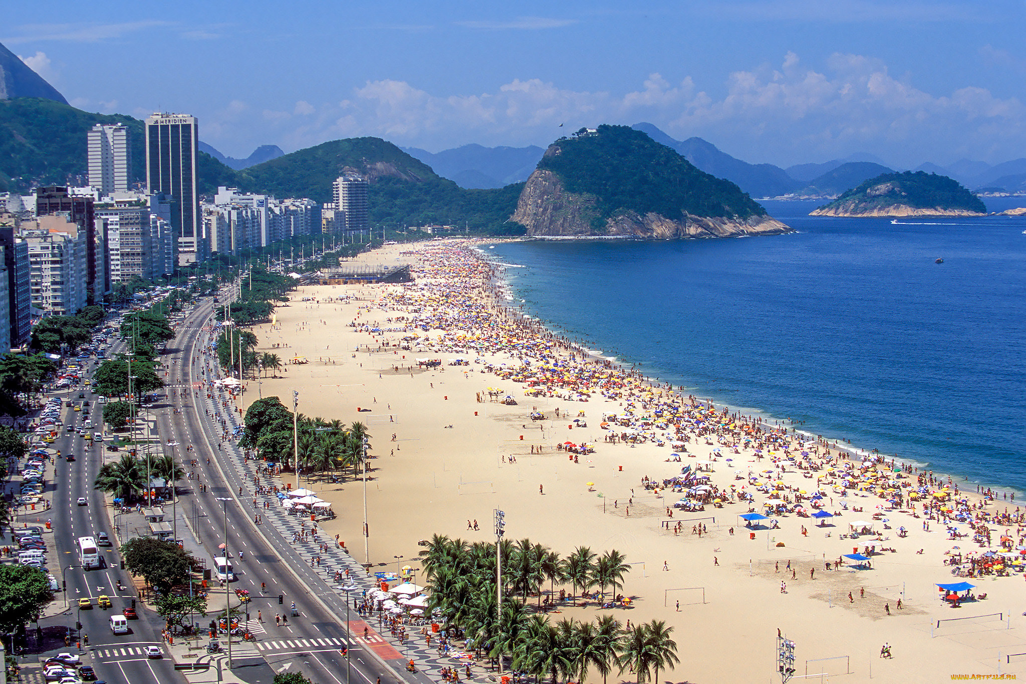 copacabana, beach, , rio, de, janeiro, , brazil, города, рио-де-жанейро, , бразилия, простор