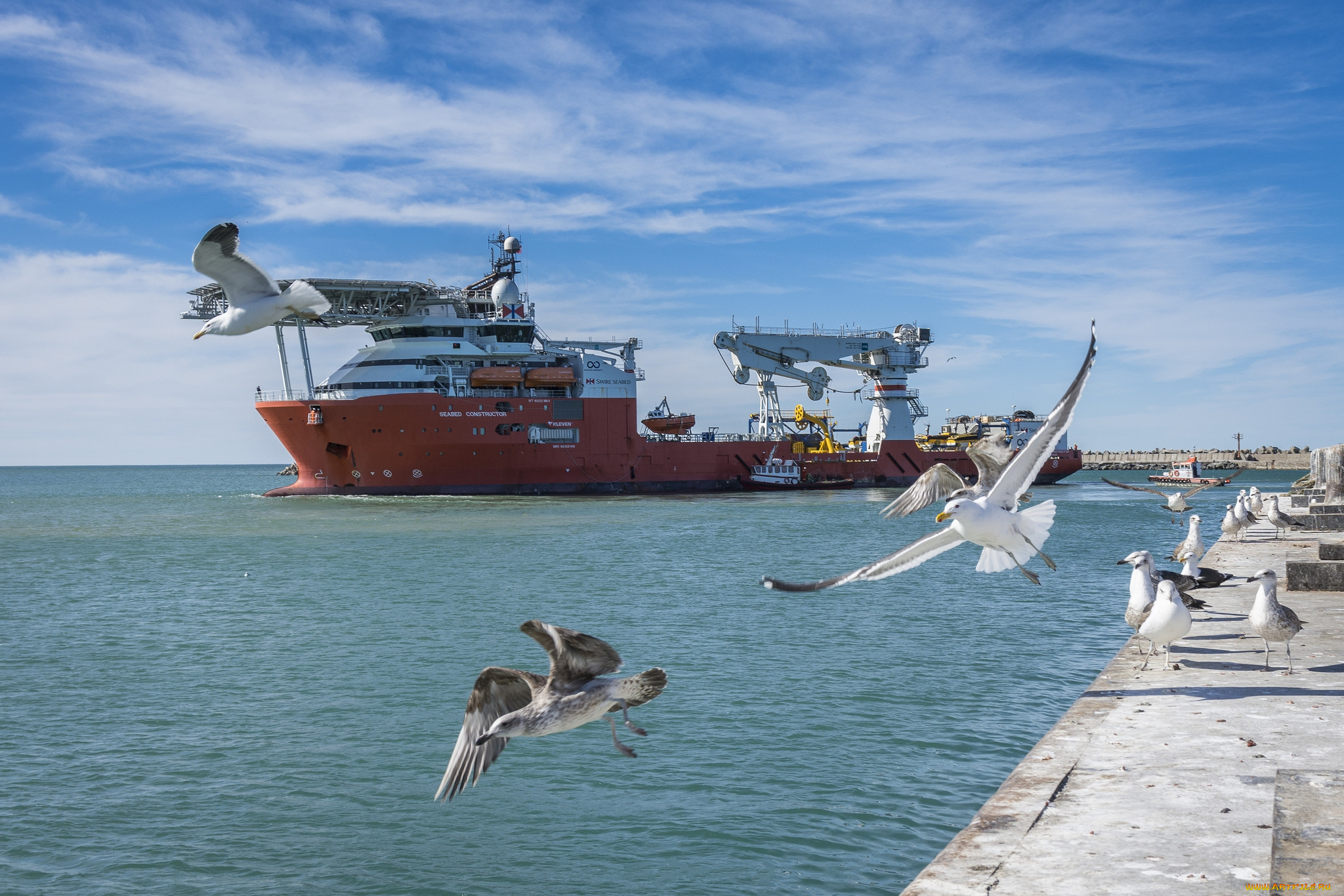 корабли, другое, кабелеукладчик