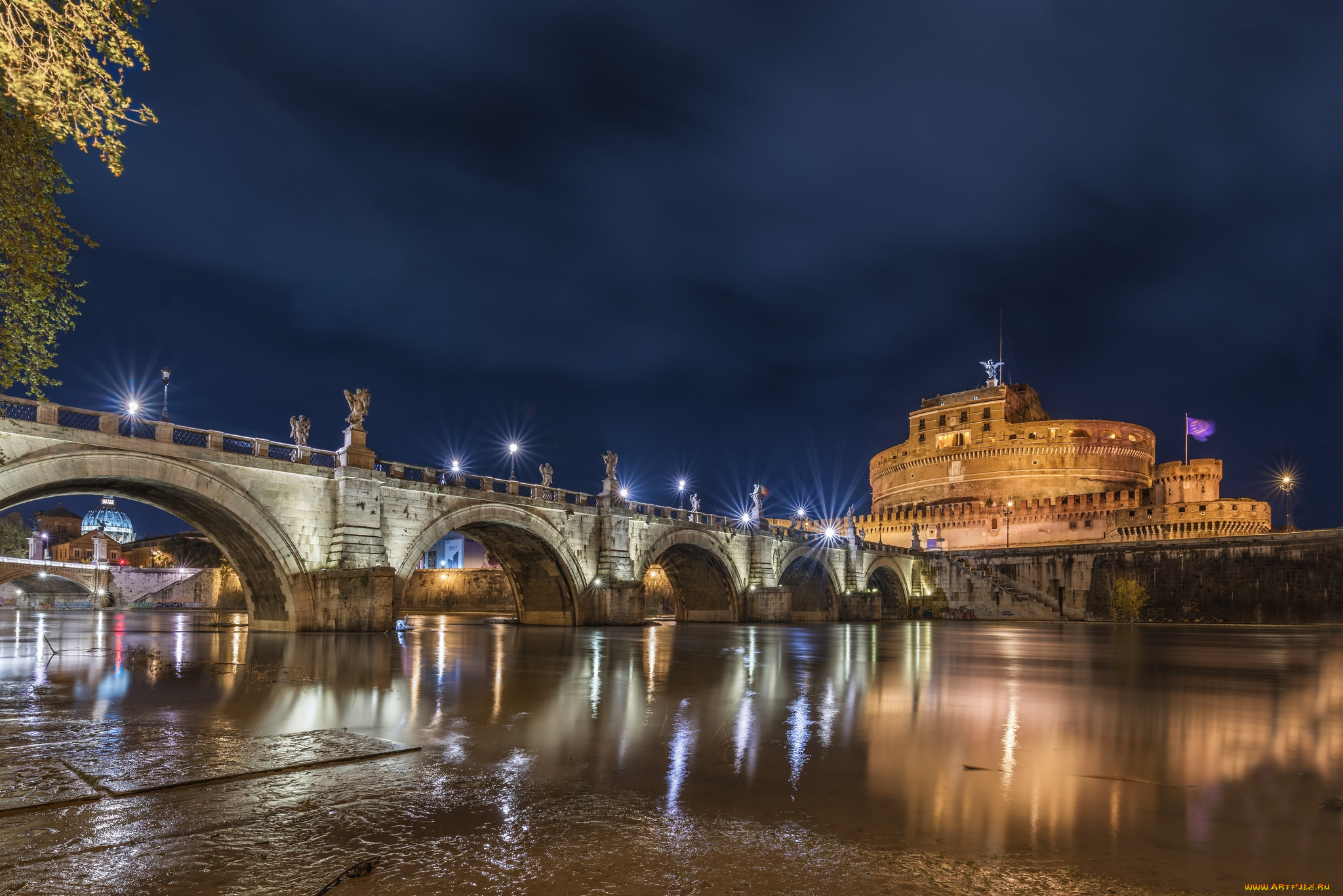 castel, sant’angelo, -, roma, города, рим, , ватикан, , италия, простор