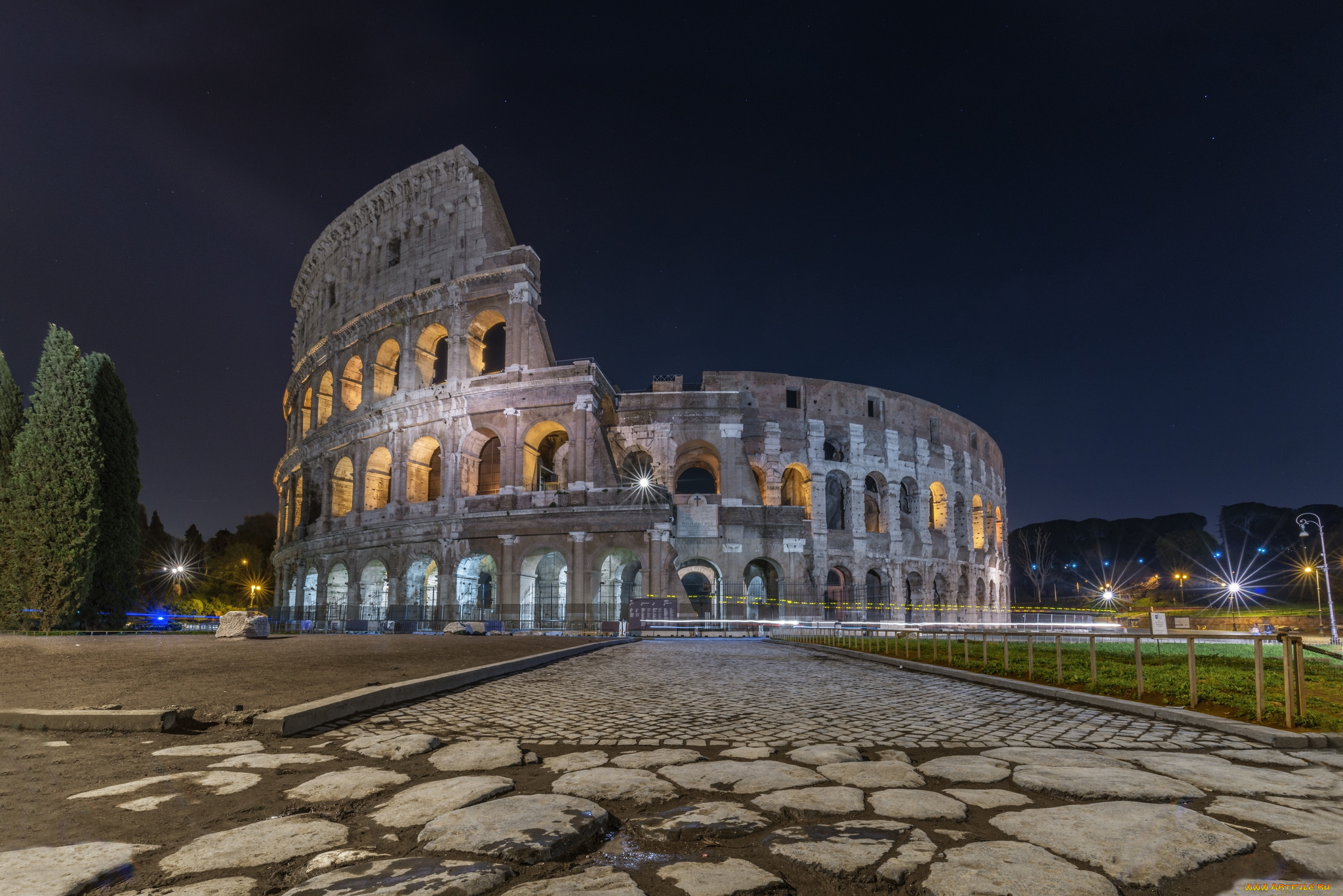 colosseo-, roma, города, рим, , ватикан, , италия, простор