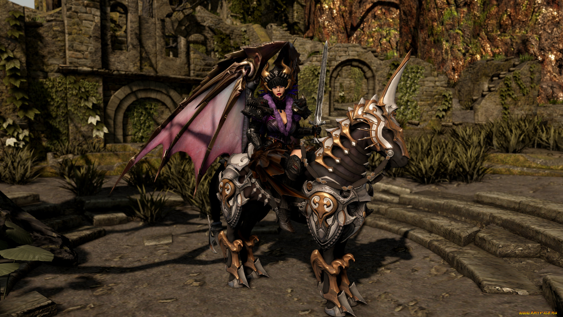 3д, графика, фантазия, , fantasy, фон, взгляд, девушка