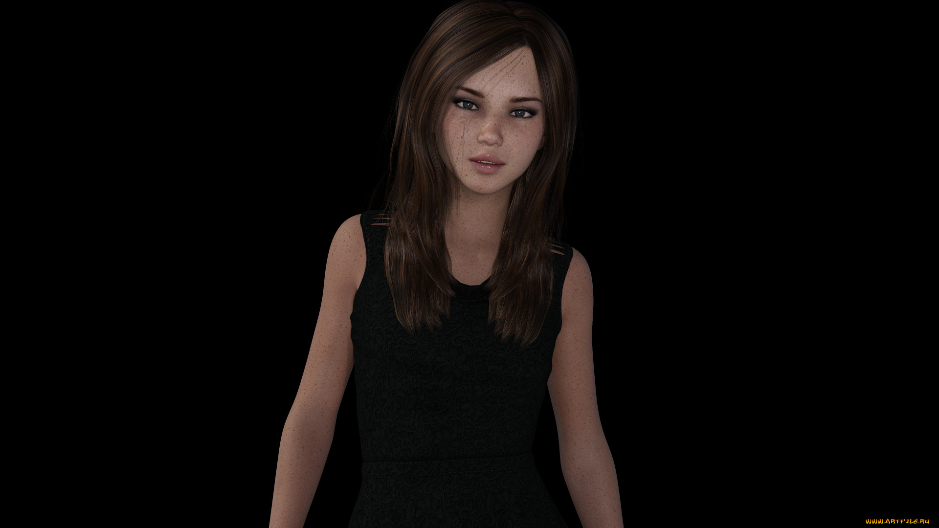 3д, графика, люди, , people, фон, взгляд, девушка