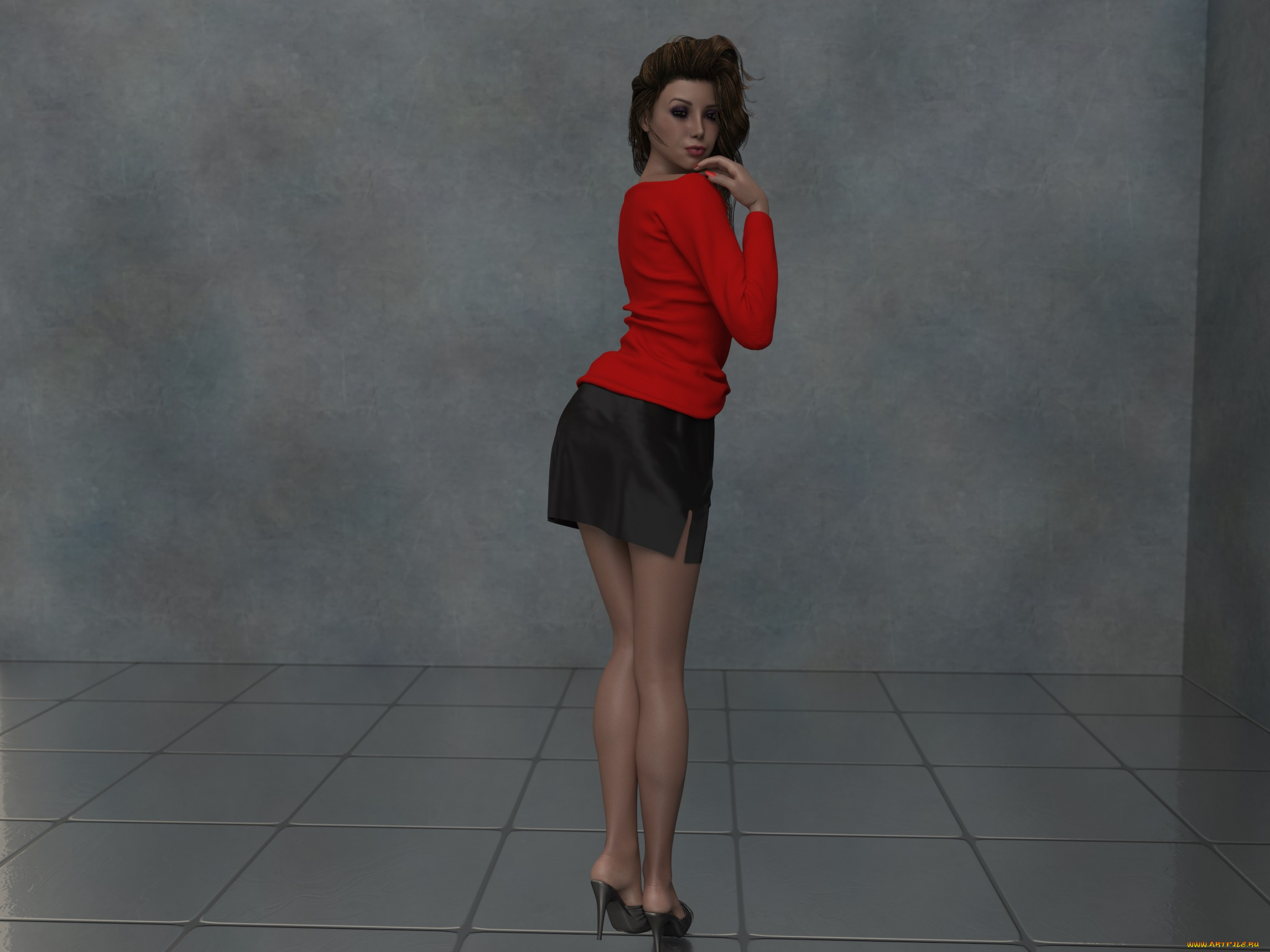 3д, графика, люди, , people, фон, взгляд, девушка