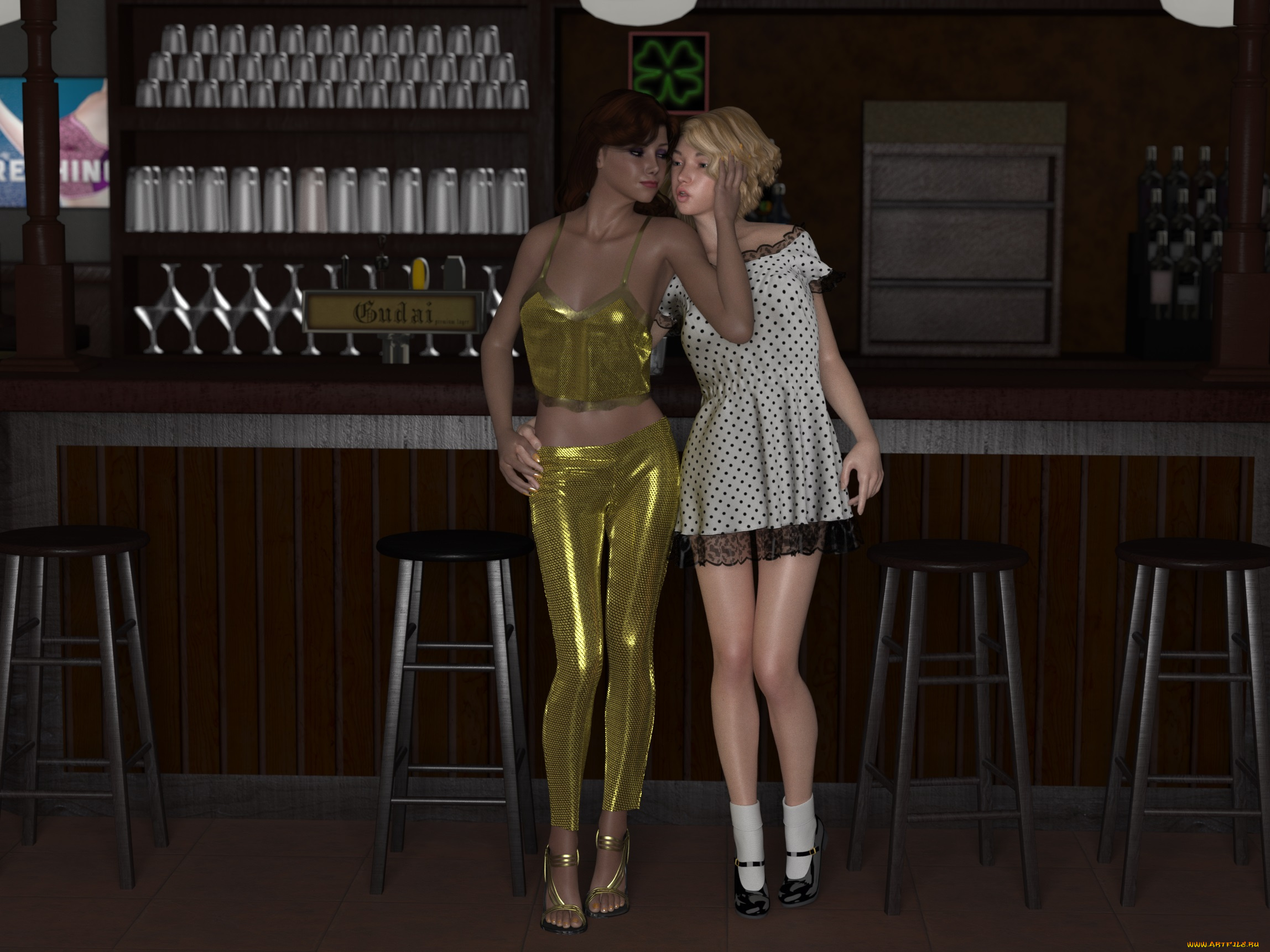 3д, графика, люди, , people, фон, взгляд, девушки