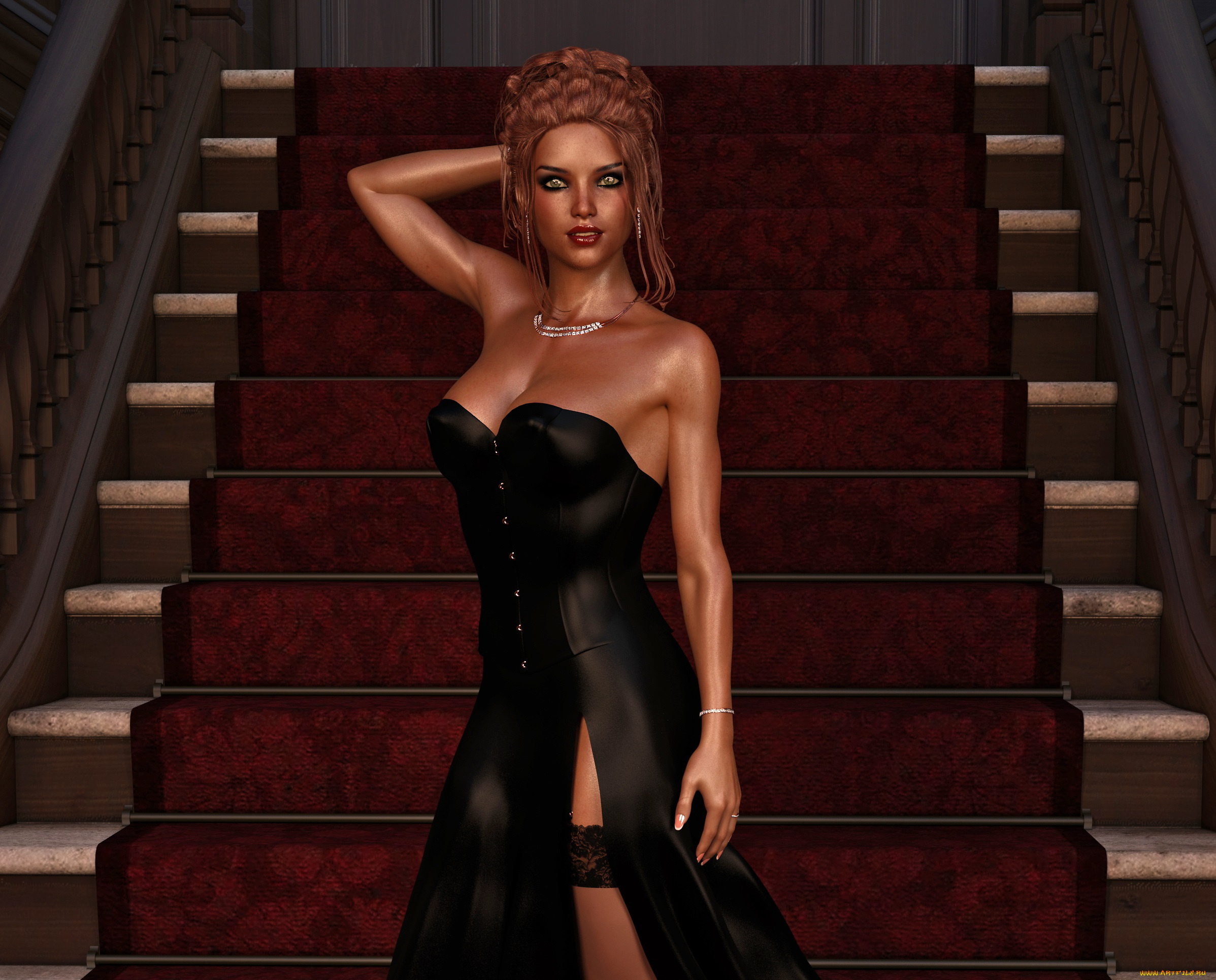 3д, графика, люди, , people, фон, взгляд, девушка