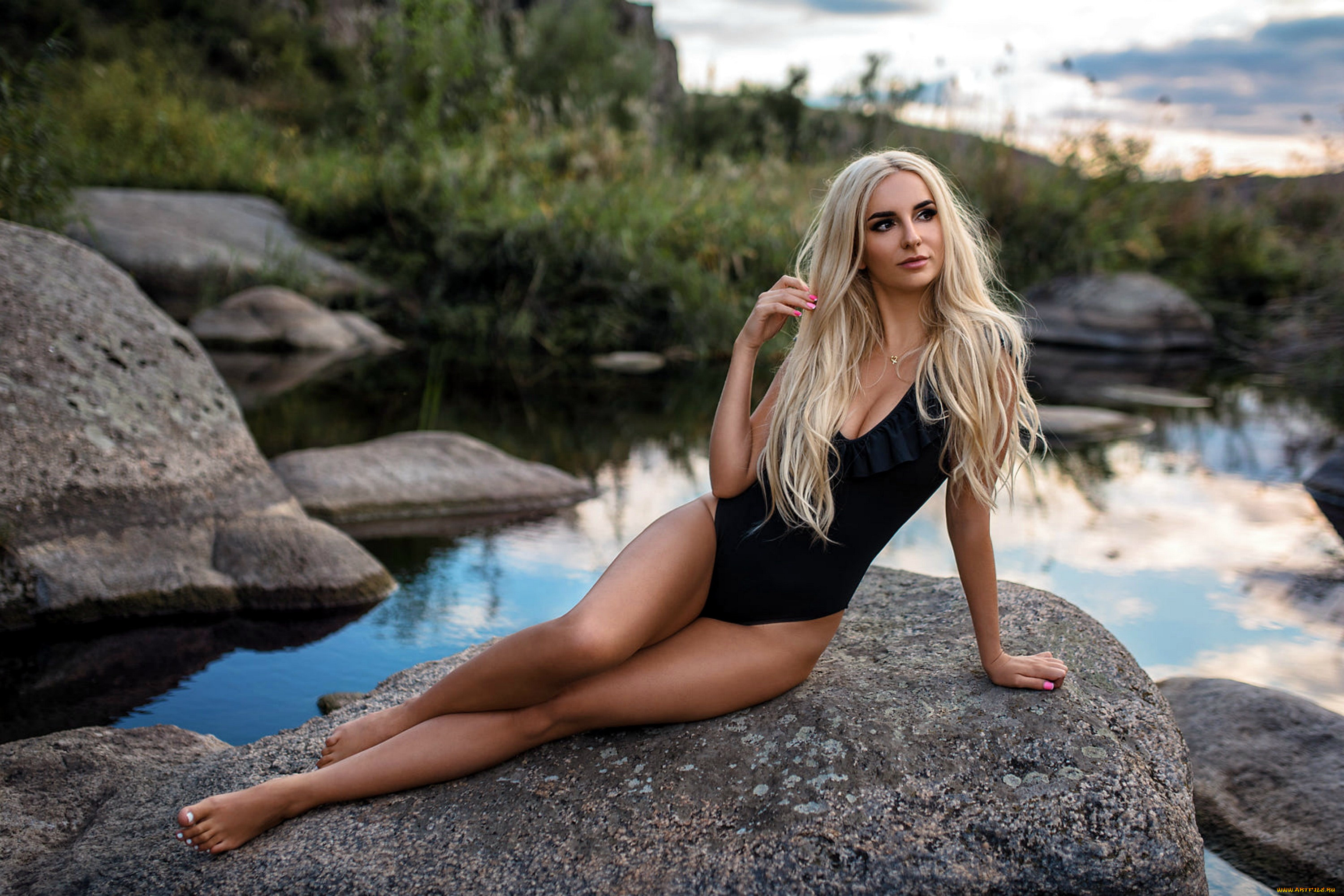 девушки, -unsort, , блондинки, , светловолосые, купальник