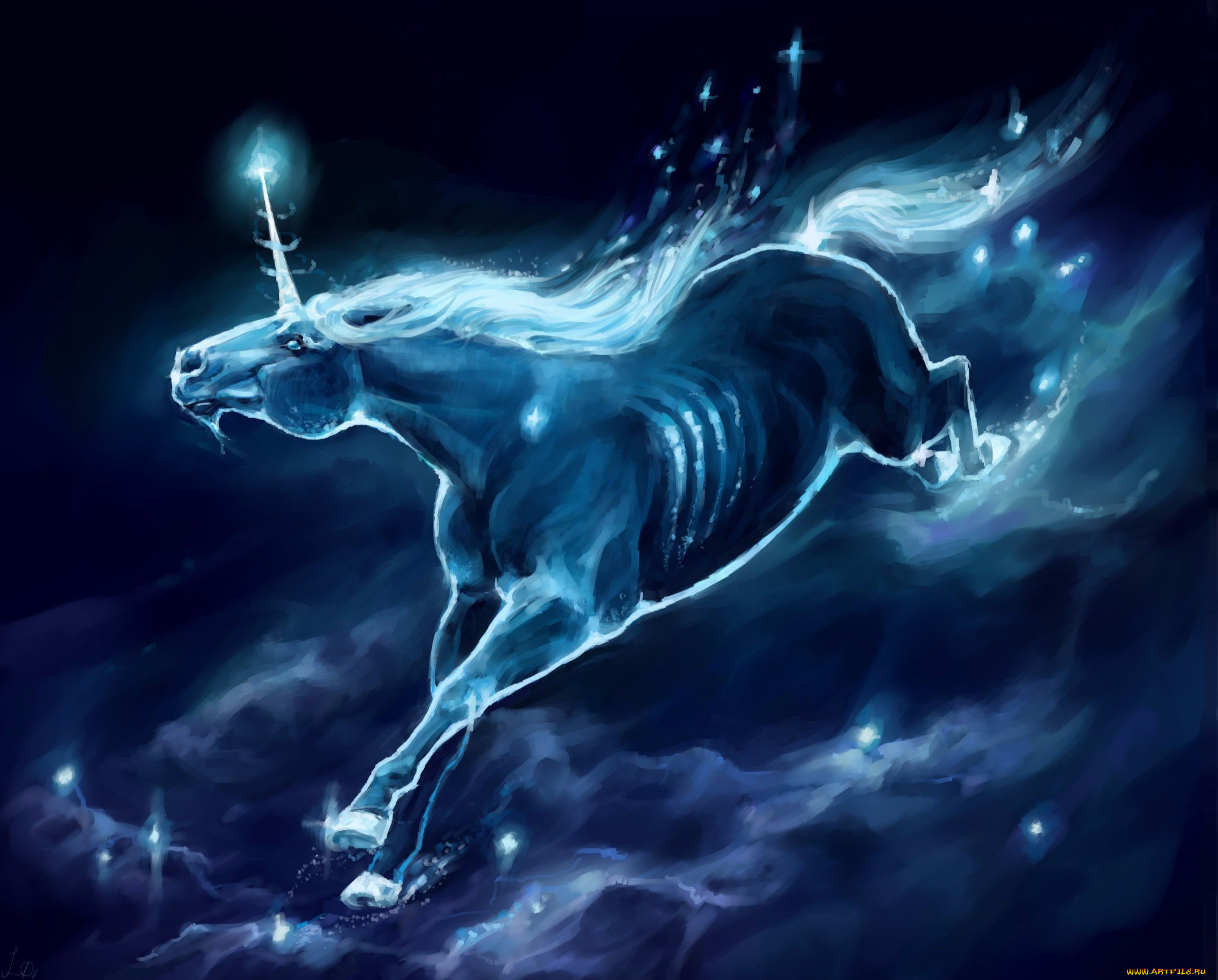 фэнтези, единороги, единорог