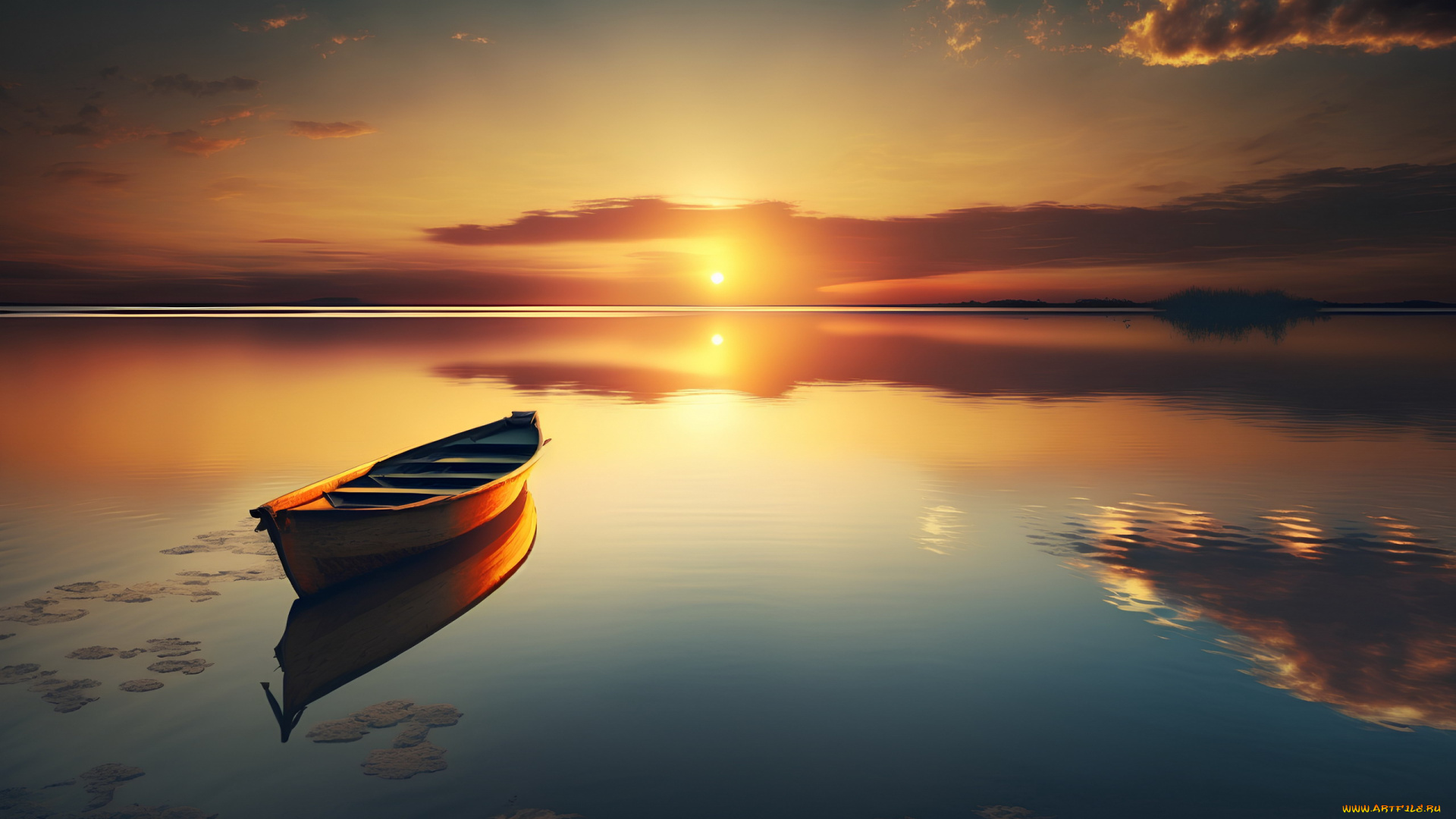 корабли, лодки, , шлюпки, озеро, лодка, закат