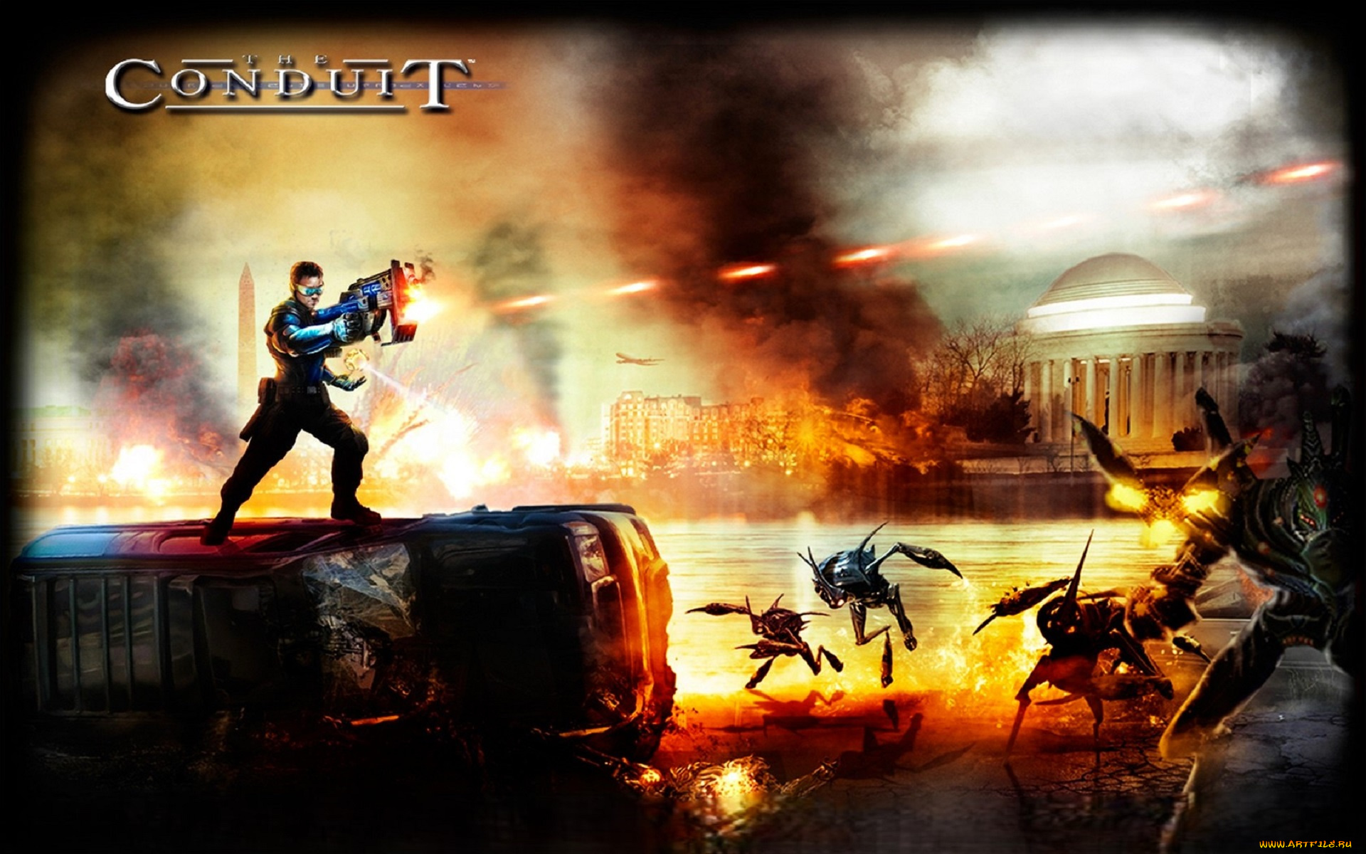 видео, игры, the, conduit, воин, оружие, машина, монстры