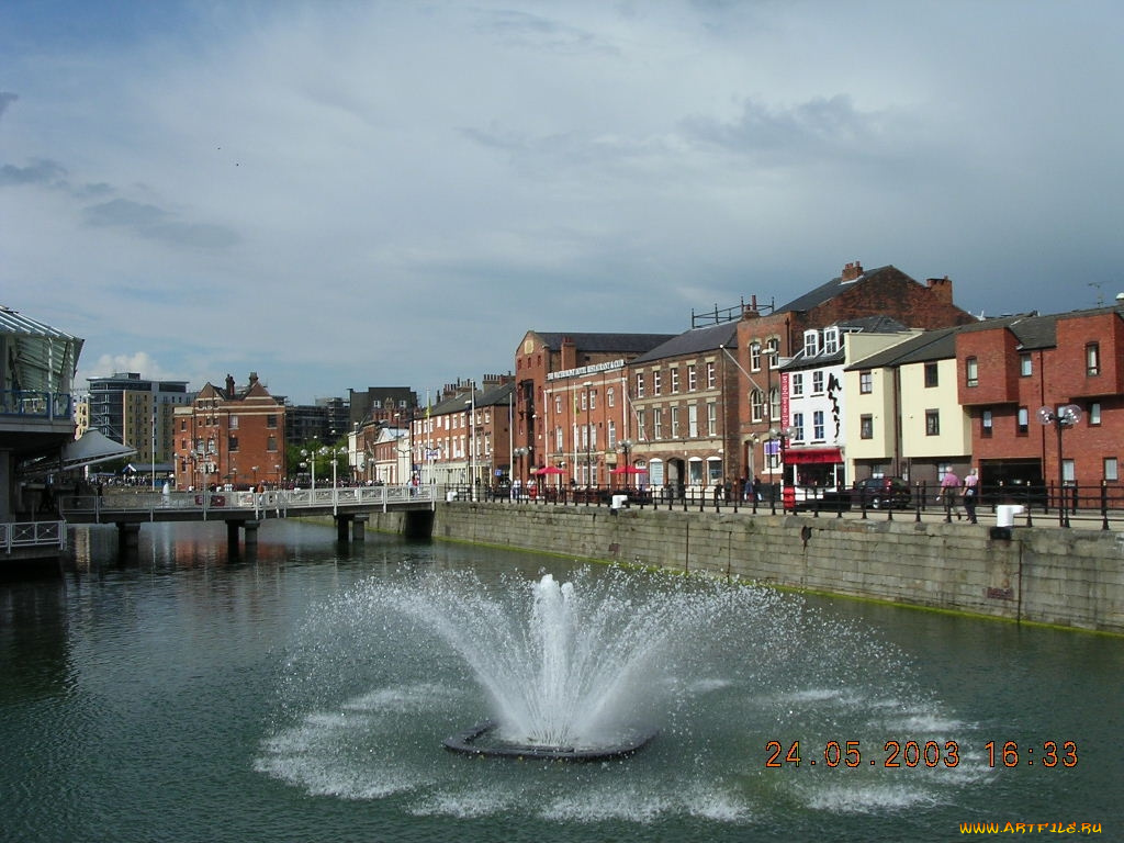 англия, города, фонтаны