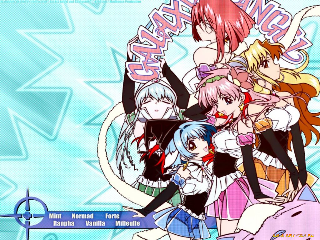 аниме, galaxy, angel