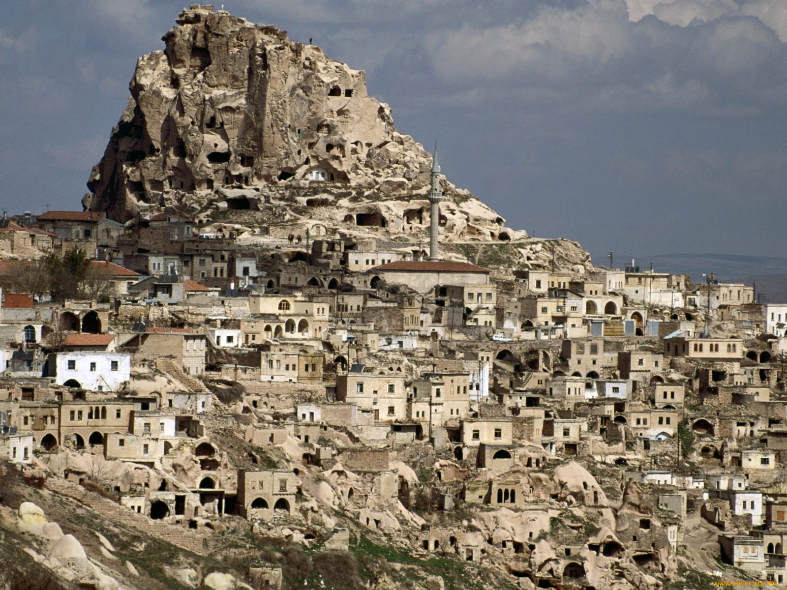cave, dwellings, of, cappadocia, turkey, города