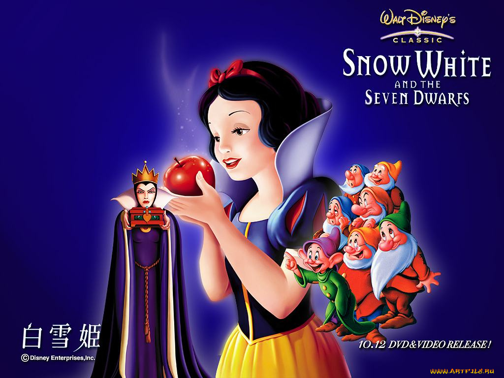 мультфильмы, snow, white, and, the, seven, dwarfs