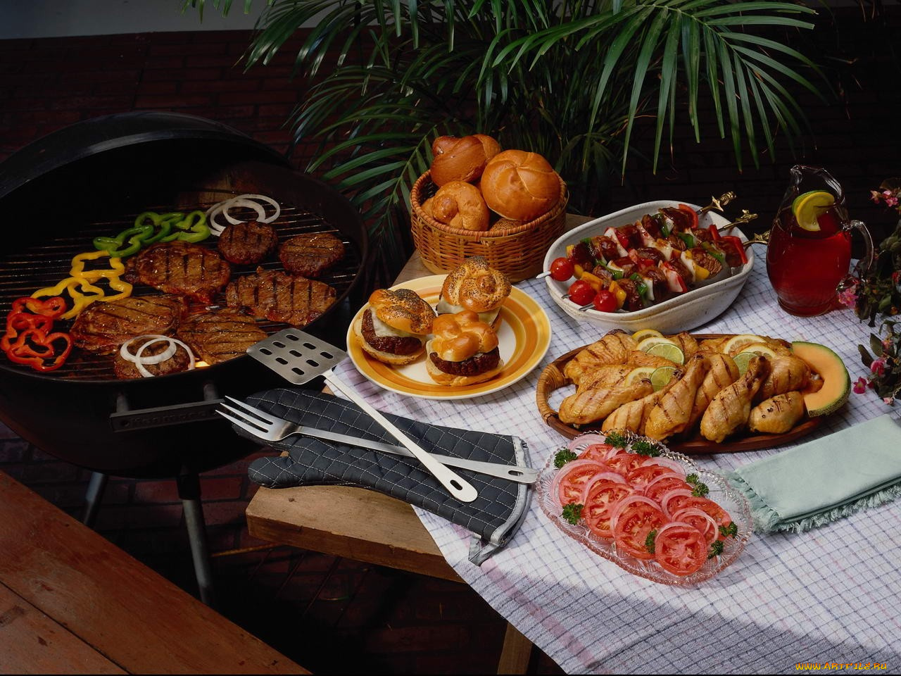 еда, шашлык, барбекю