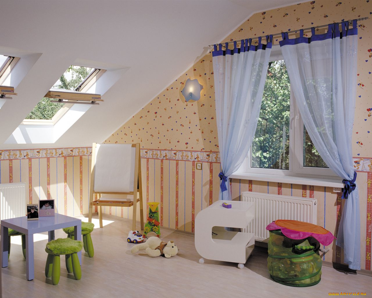 интерьер, детская, комната
