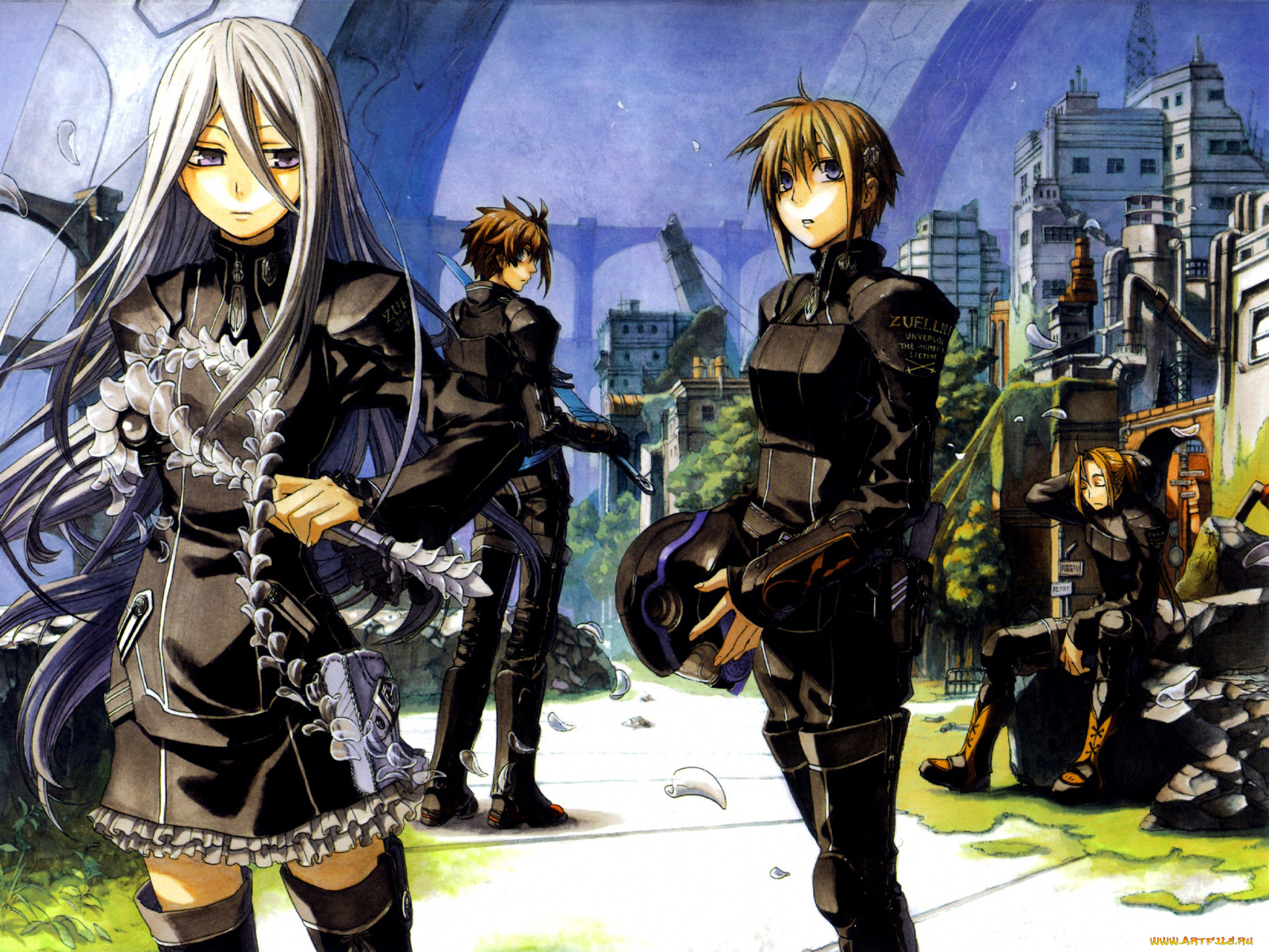 аниме, chrome, shelled, regios