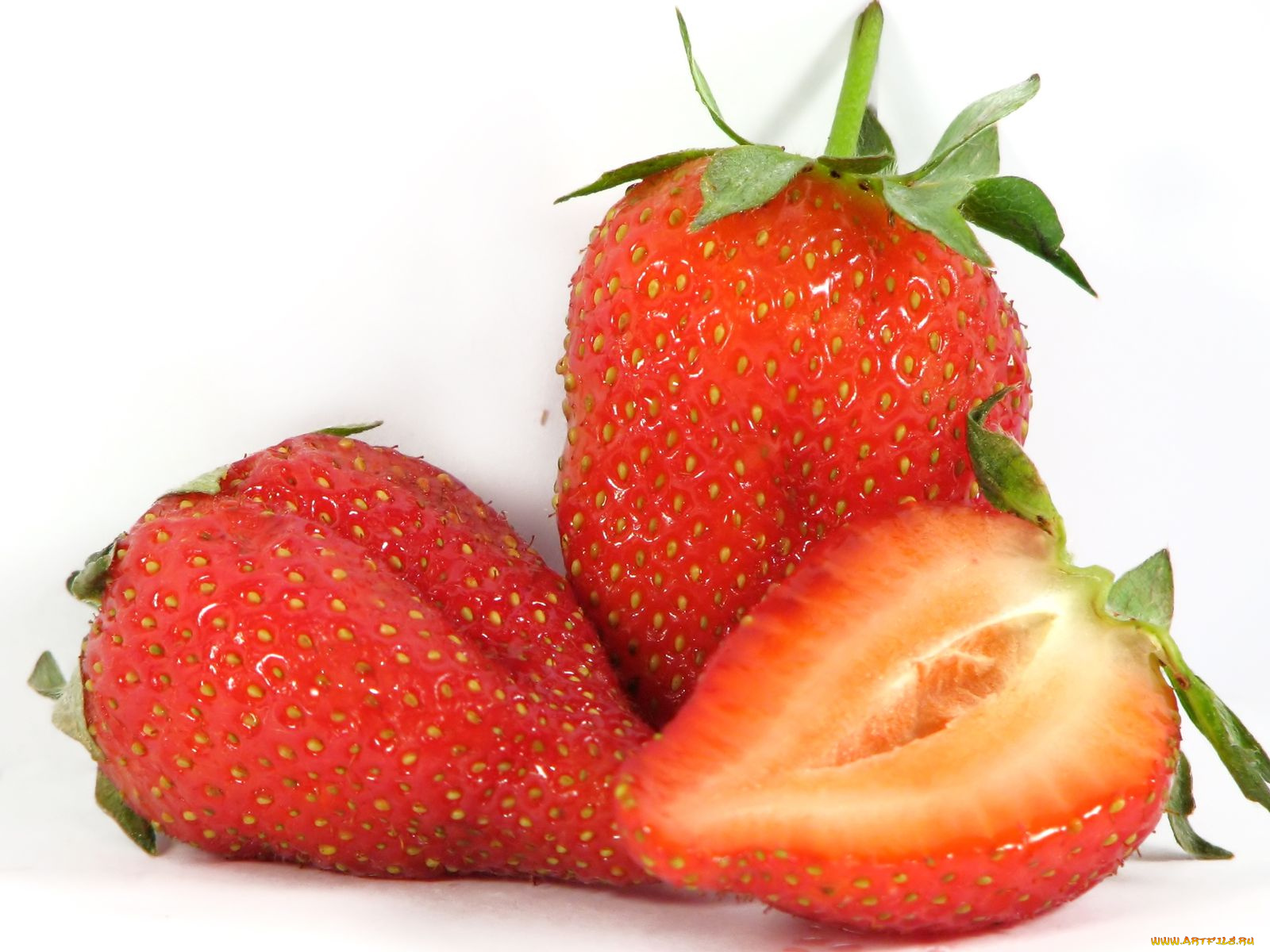 еда, клубника, земляника