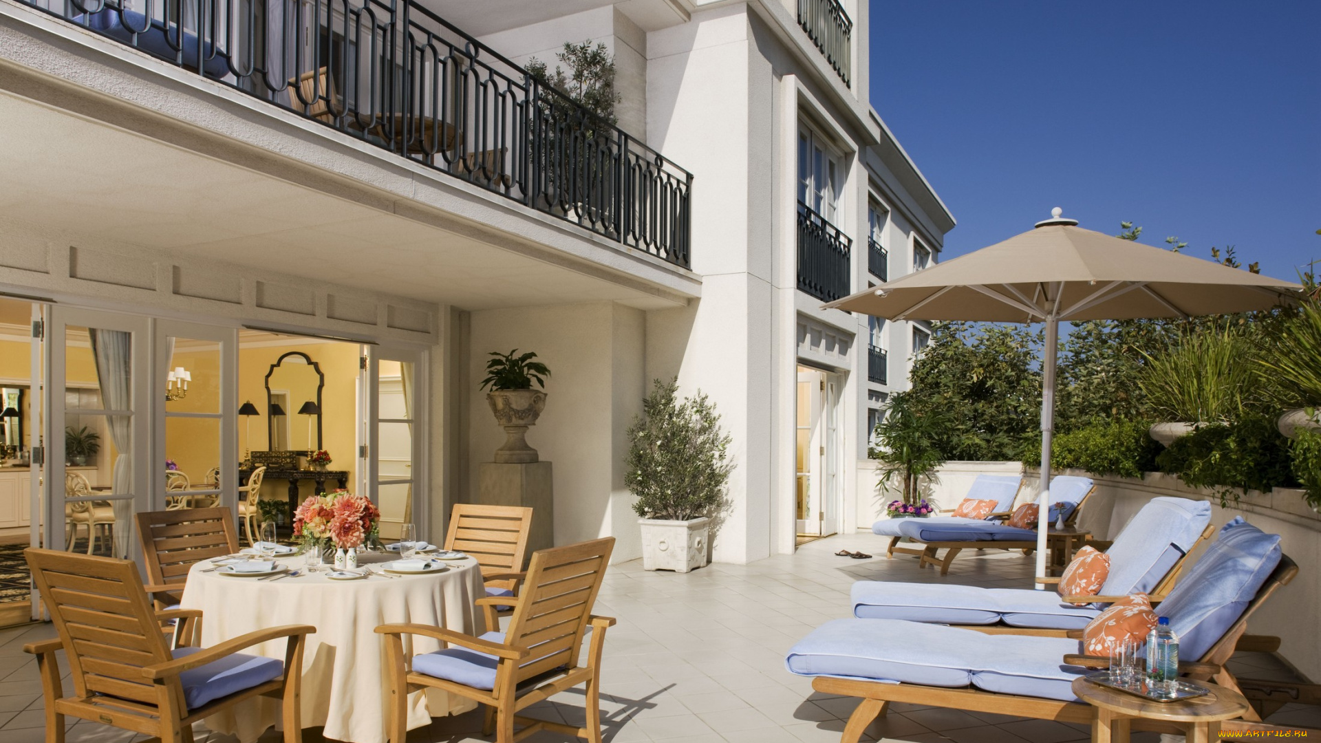 интерьер, веранды, террасы, балконы, балкон, стол, стулья