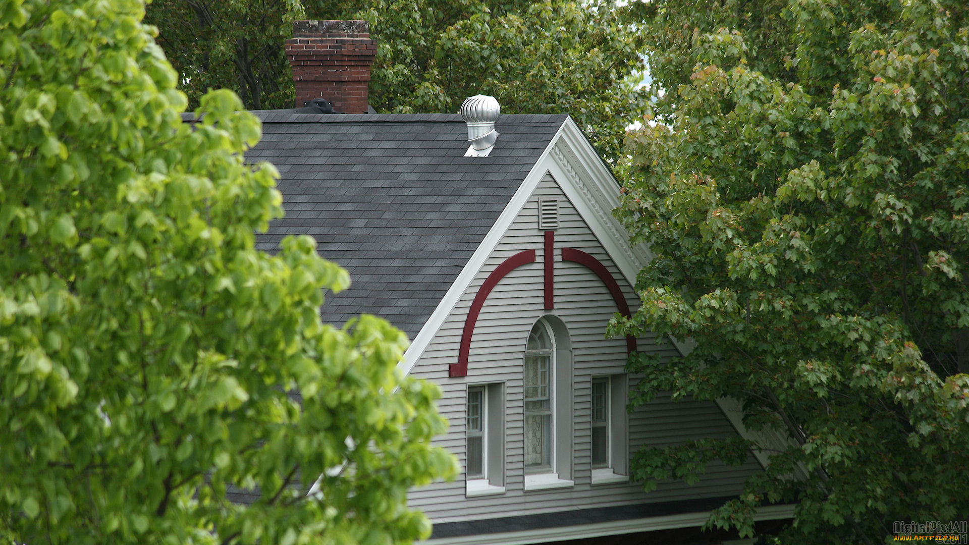 разное, сооружения, постройки, дом, деревья