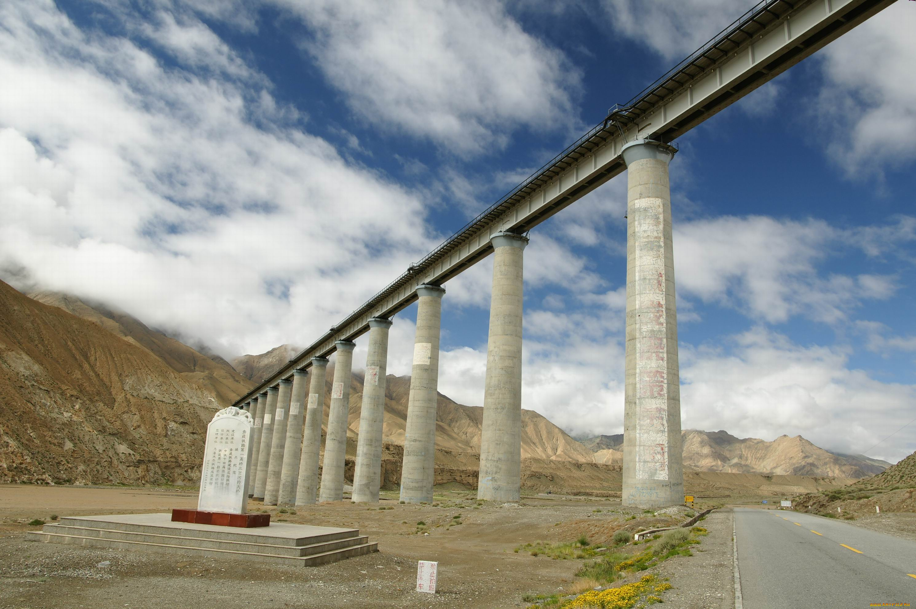 города, мосты, мост, облака