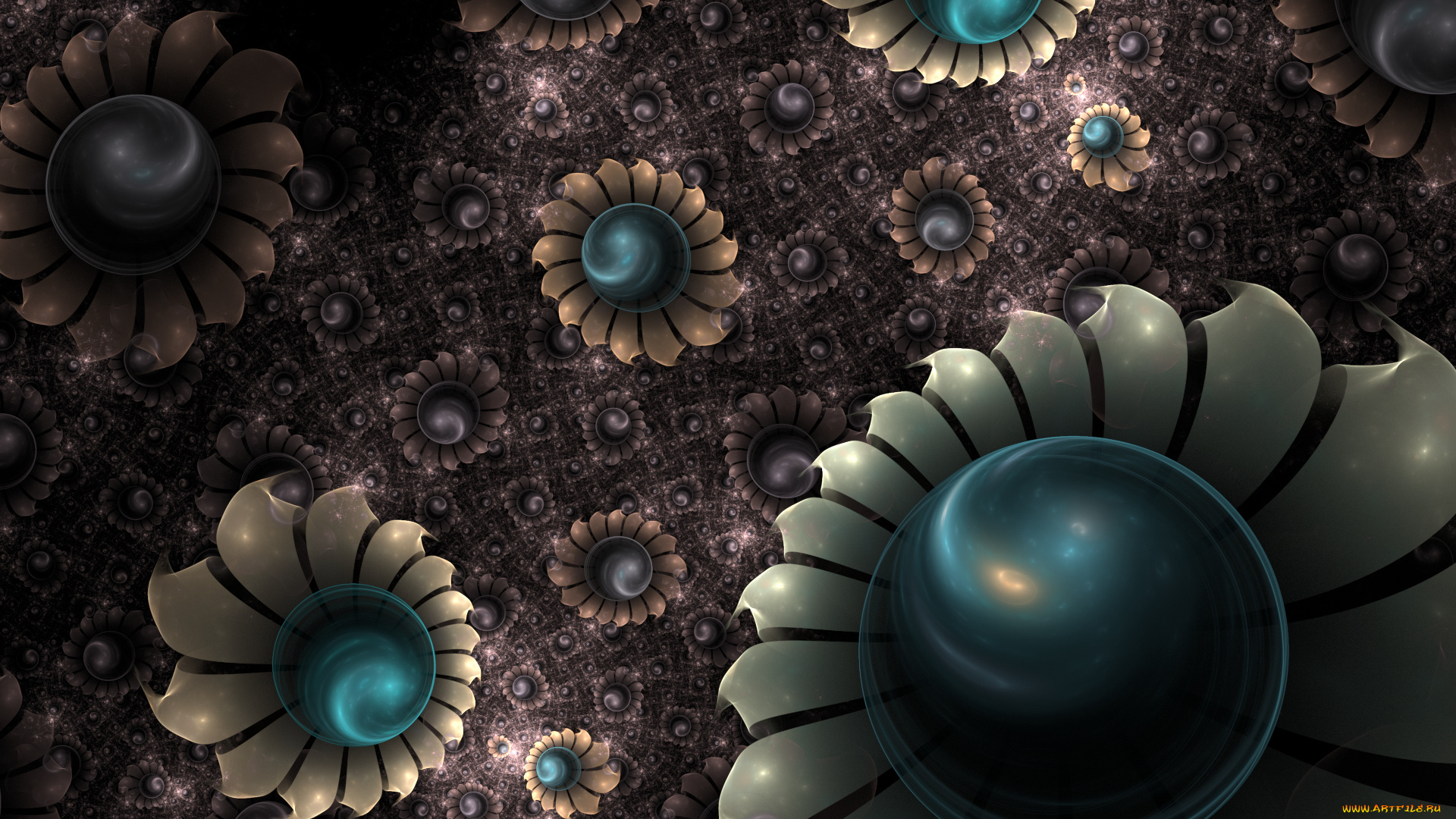 3д, графика, фракталы, , fractal, узор, фон, цвета