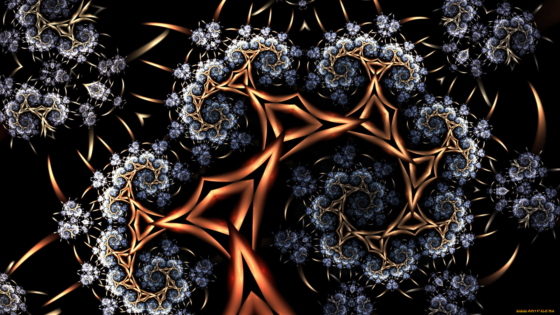 3д, графика, фракталы, , fractal, узор, фон, цвета