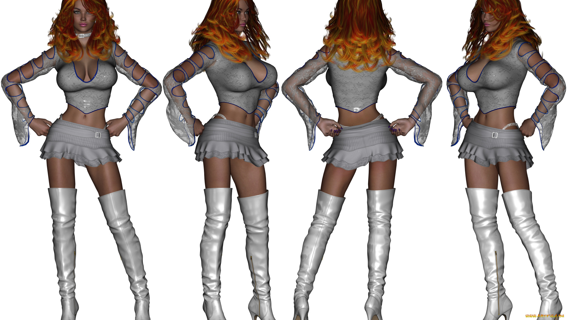 3д, графика, люди, , people, девушки, фон, взгляд