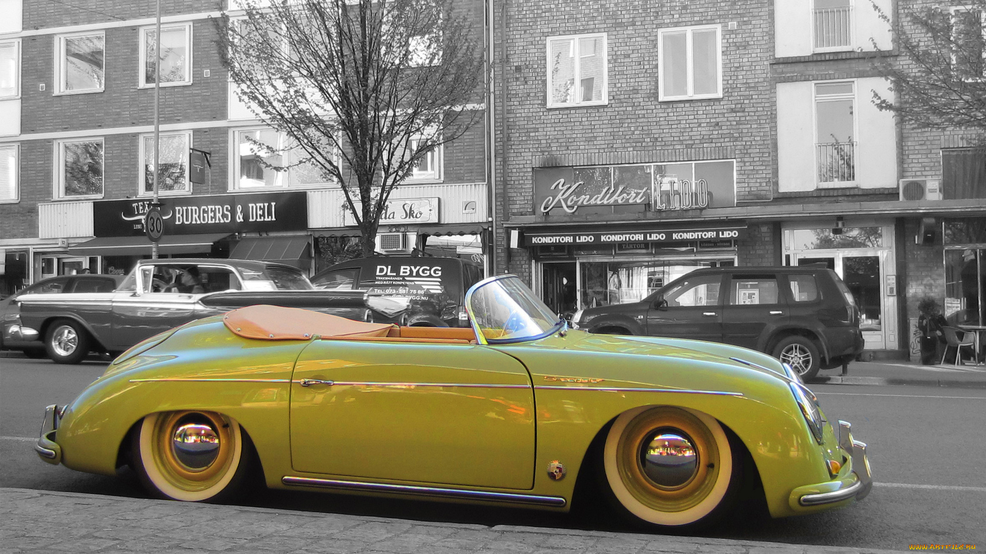 автомобили, выставки, и, уличные, фото, speedster, 356, porsche