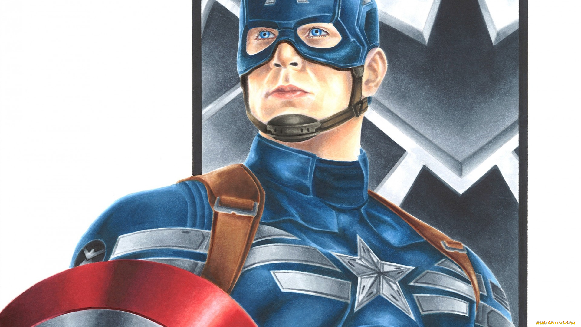 рисованное, кино, steve, rogers, captain, america, art, marvel, comics