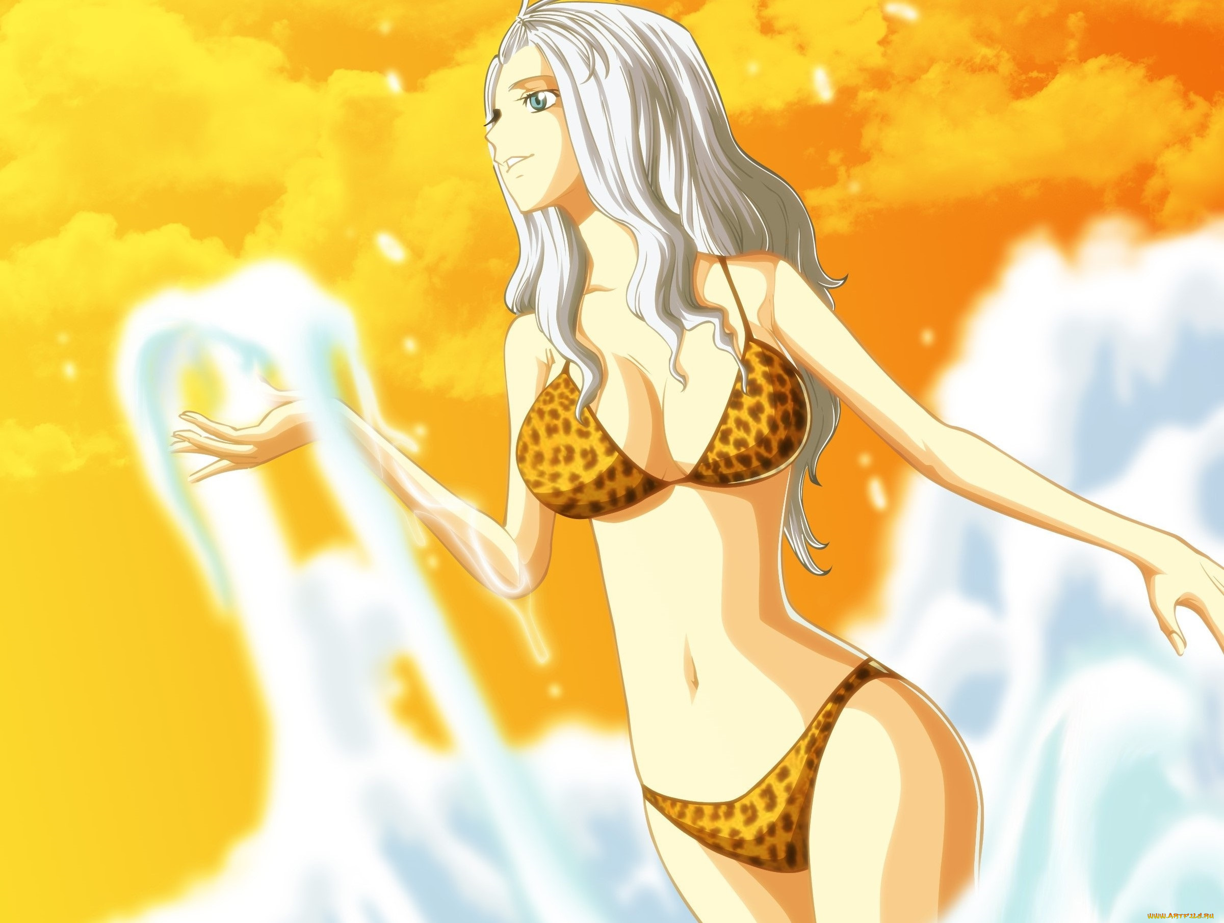 рисованное, люди, фон, взгляд, девушка