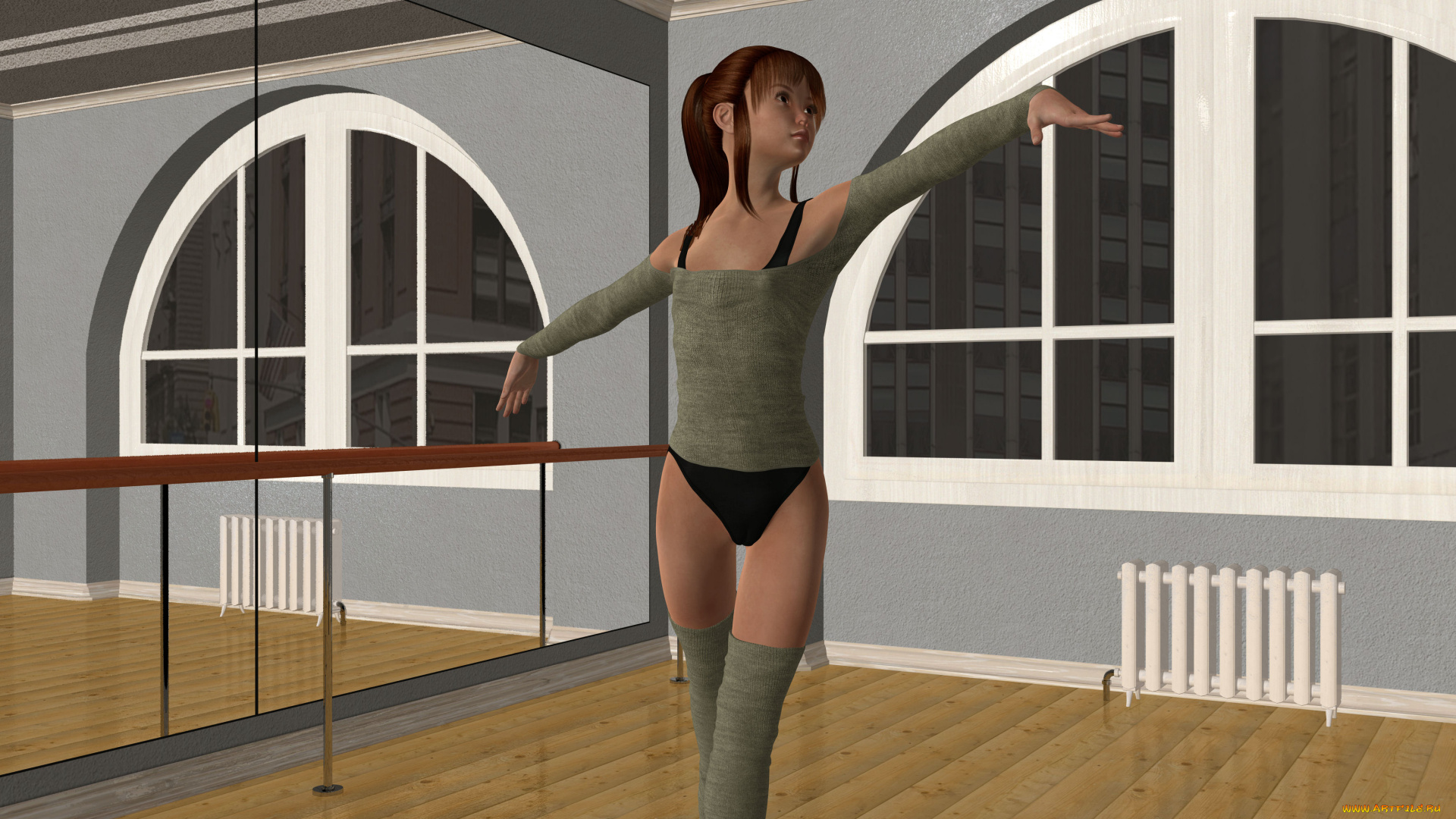 3д, графика, люди, , people, интерьер, фон, взгляд, девушка