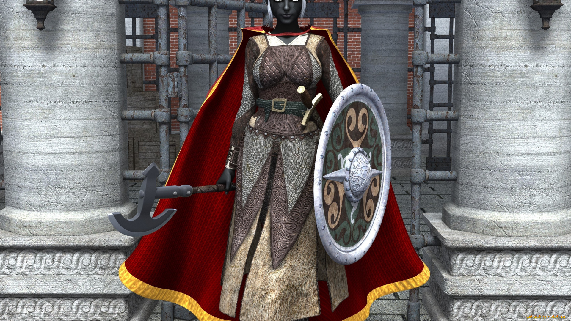 3д, графика, существа, , creatures, халк, оружие, фон, взгляд