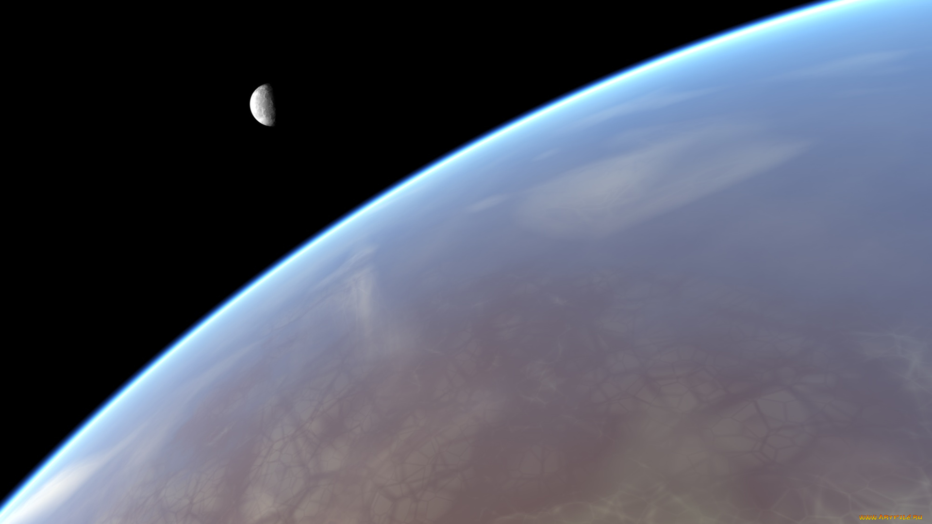 космос, луна, вселенная, планеты