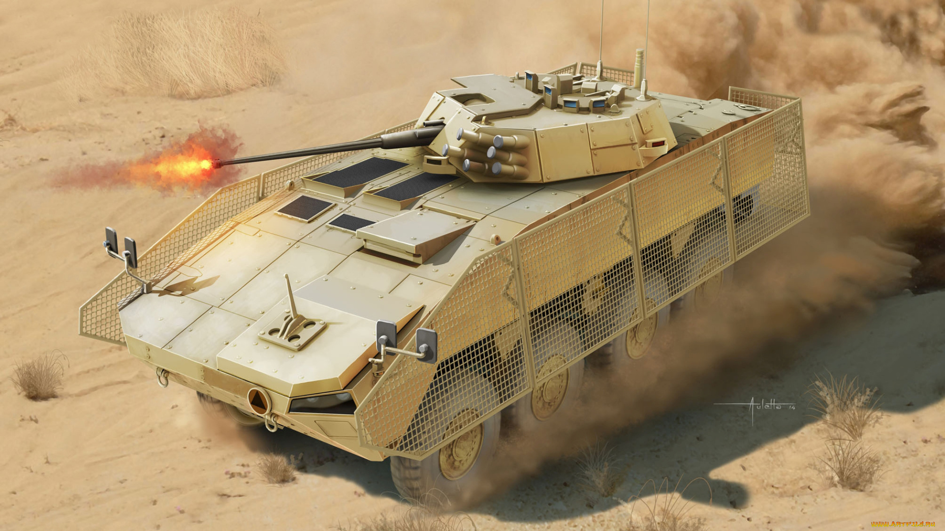 рисованное, армия, танк