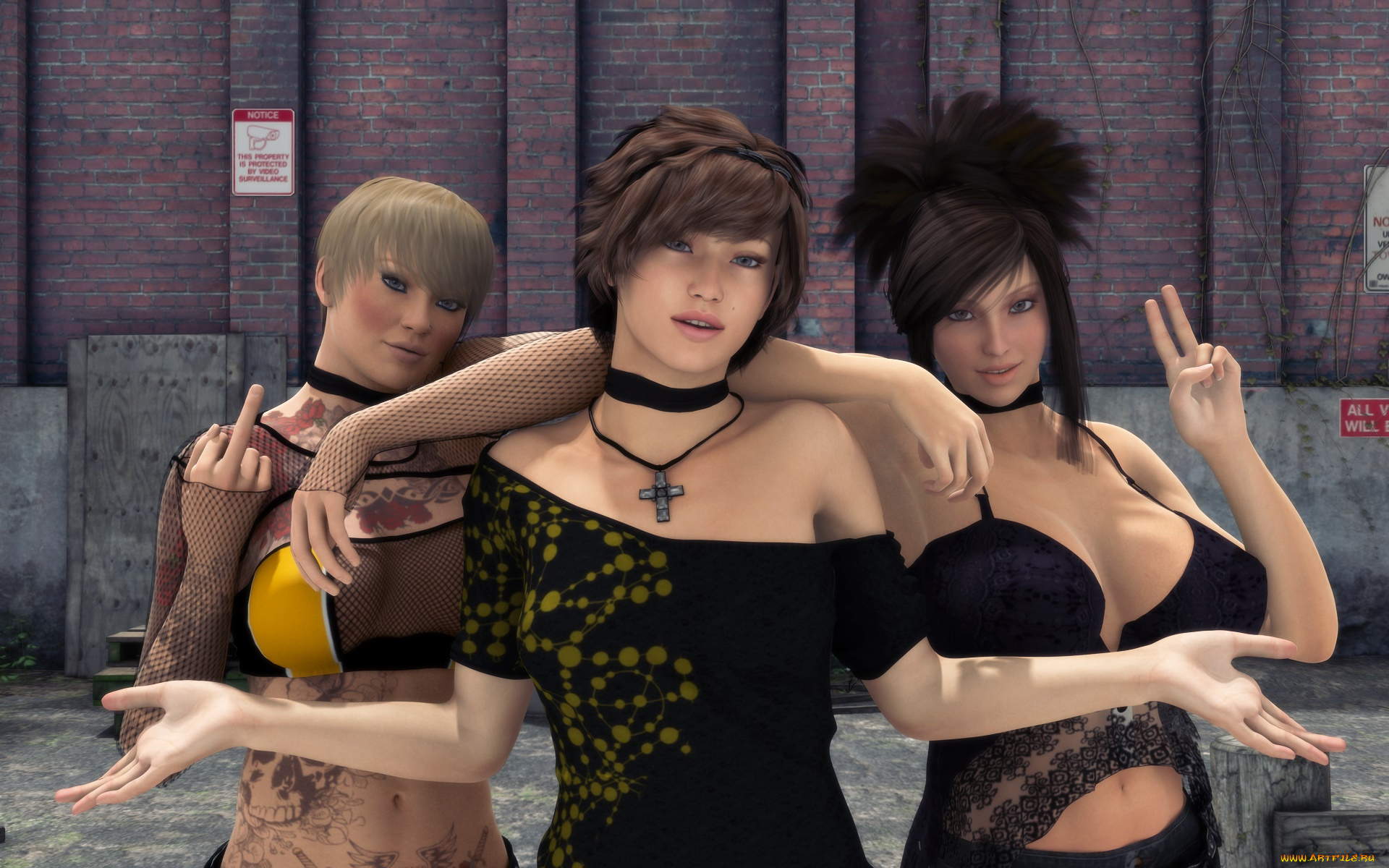 3д, графика, люди, , people, девушки, фон, взгляд