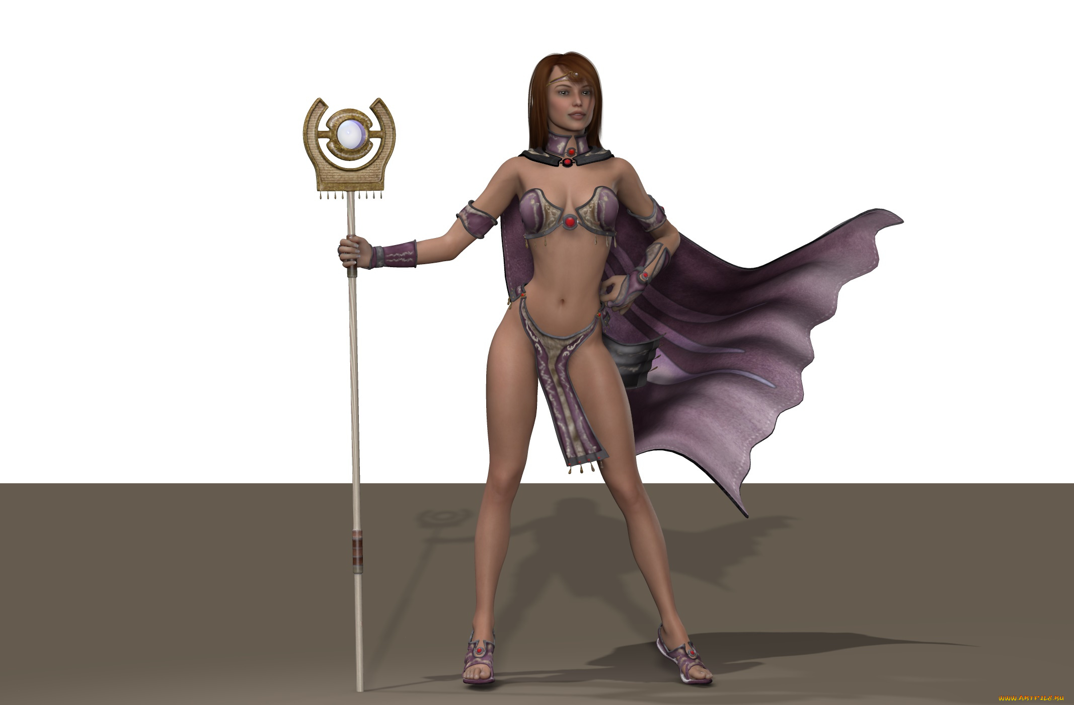 3д, графика, амазонки, , amazon, тотем, фон, взгляд, девушка