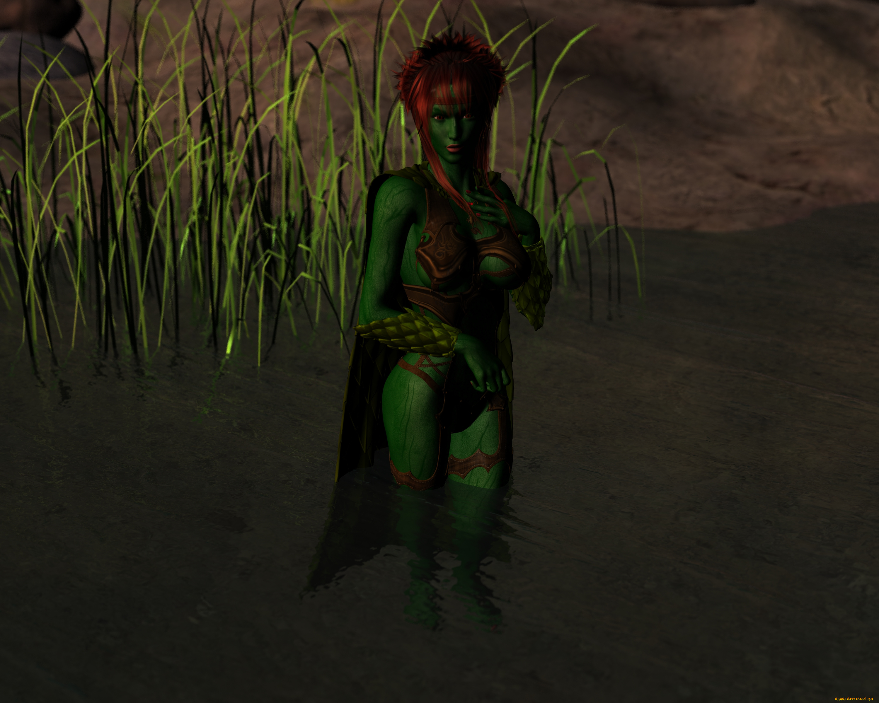 3д, графика, существа, , creatures, взгляд, халк, фон