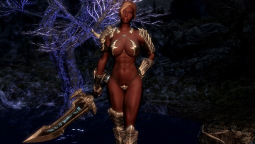 Картинка 3д+графика фантазия+ fantasy оружие фон взгляд девушка