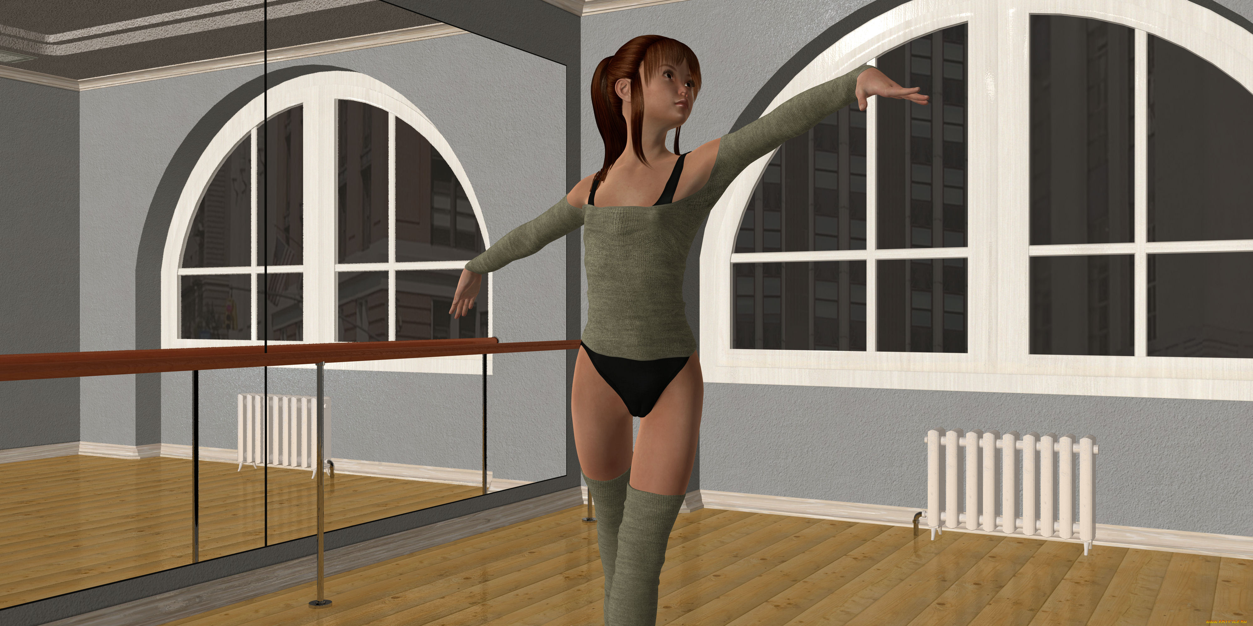 3д, графика, люди, , people, интерьер, фон, взгляд, девушка