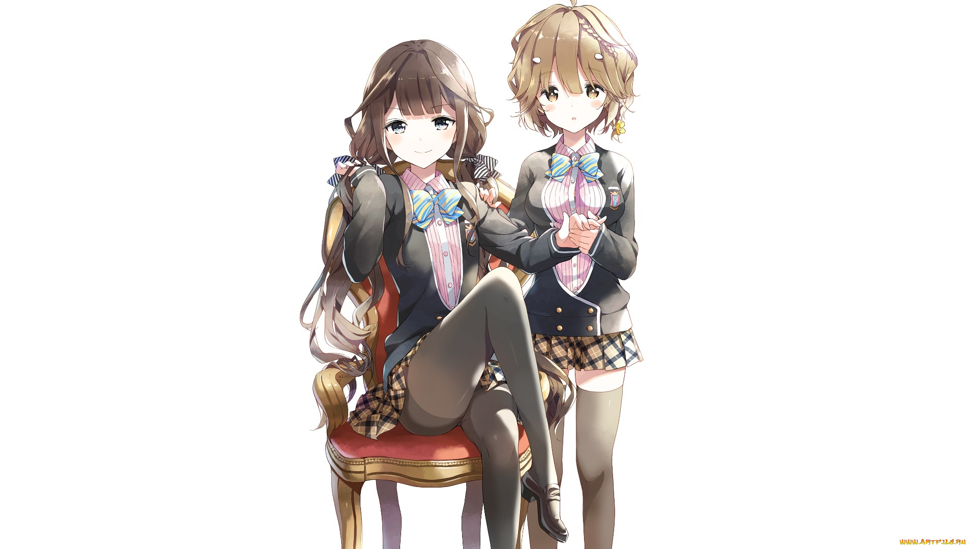 аниме, masamune, shirow, , artbook, девушки, взгляд, фон