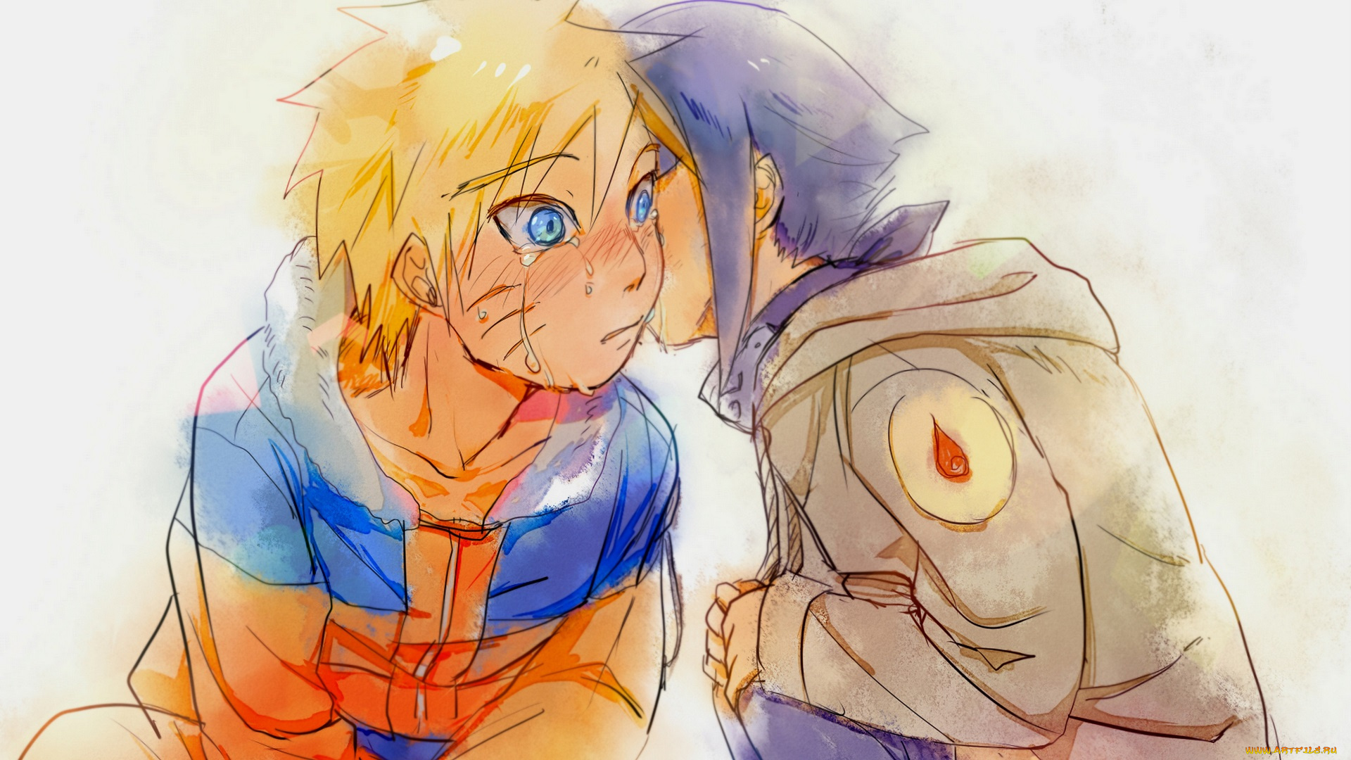 аниме, naruto, дети, хината, наруто